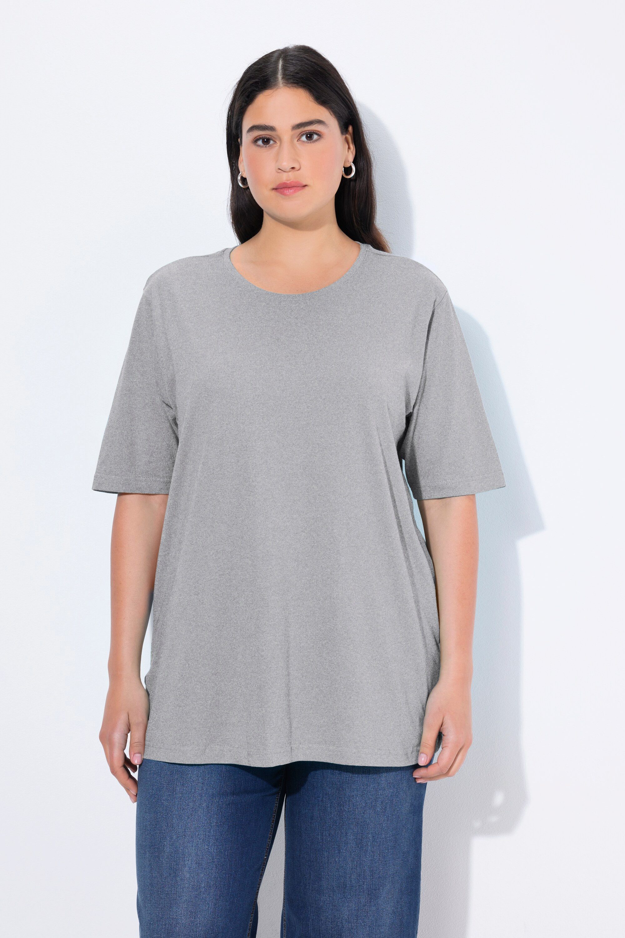 Ulla Popken T-Shirt T-Shirt Rundhalsausschnitt Relaxed günstig online kaufen