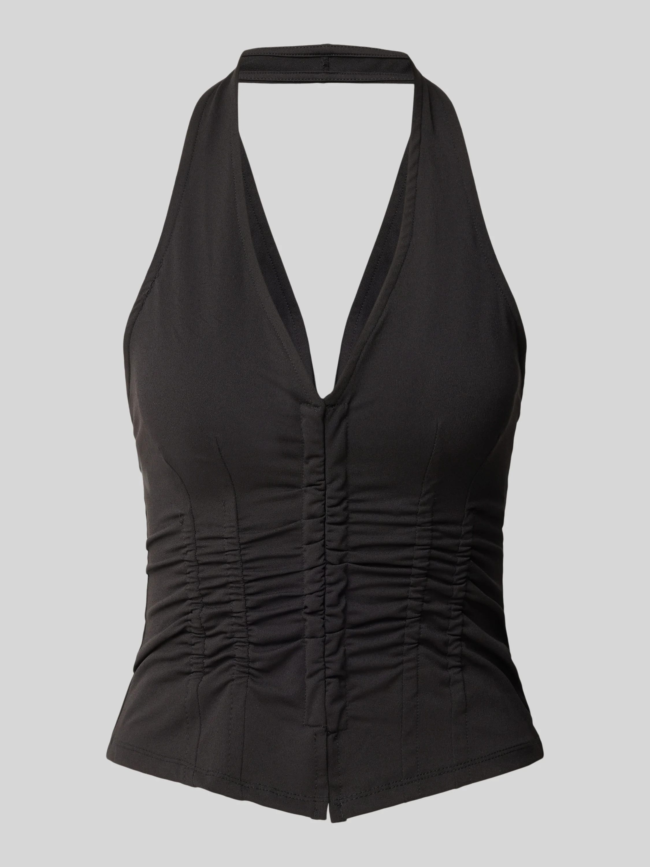 Gina Tricot Shirttop - modisches Neckholdertop mit V-Ausschnitt für Damen -