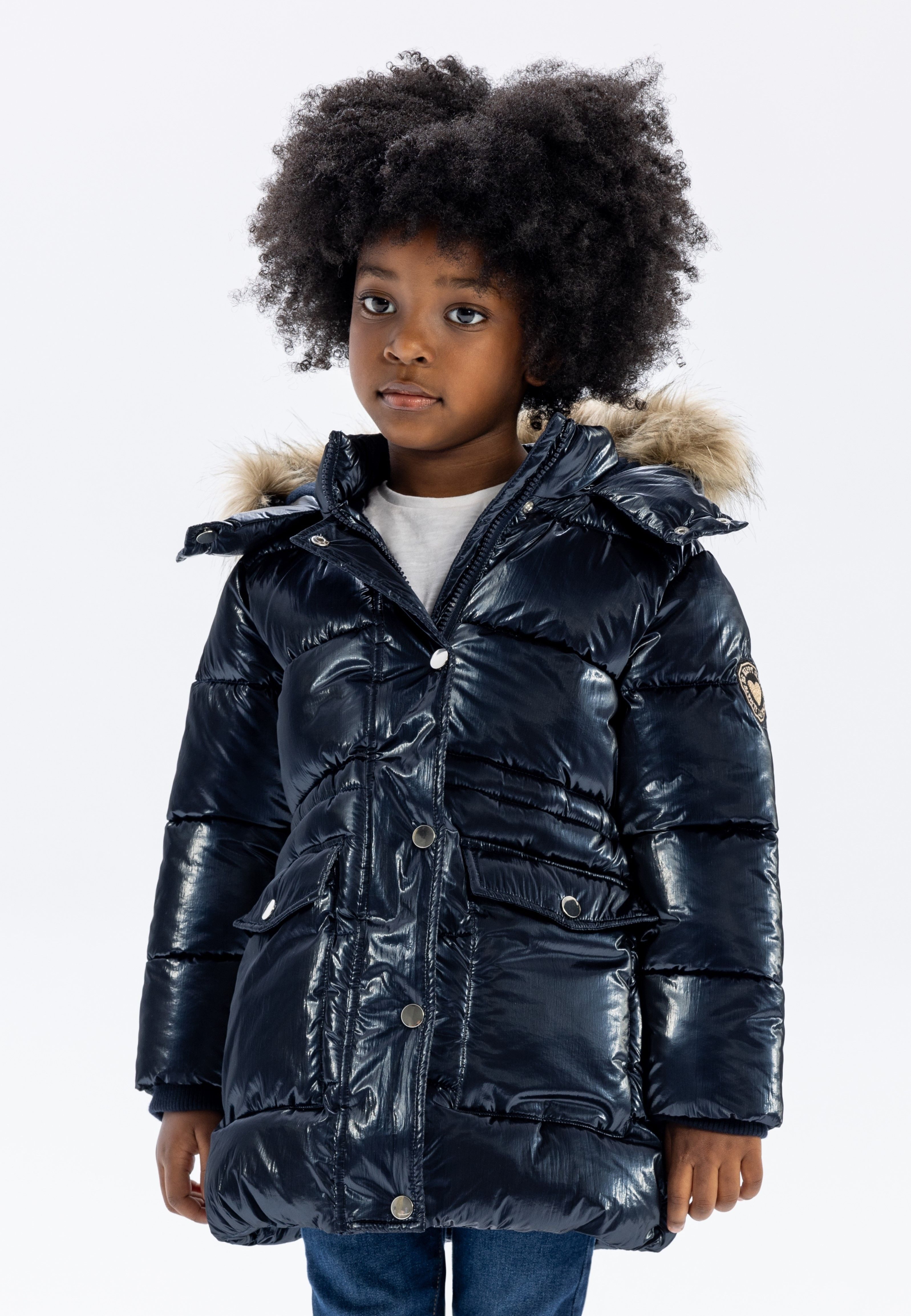 MINOTI Winterjacke Gefütterte Jacke im Metallic-Look, günstig online kaufen