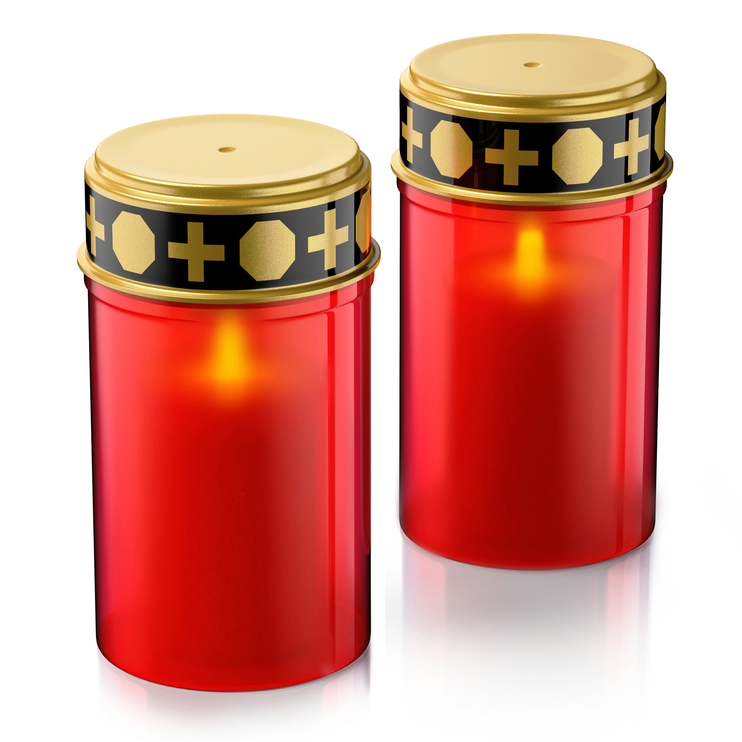 BEARWARE Grabkerze LED Grablicht, Batteriebetrieb, Friedhofskerze, günstig online kaufen