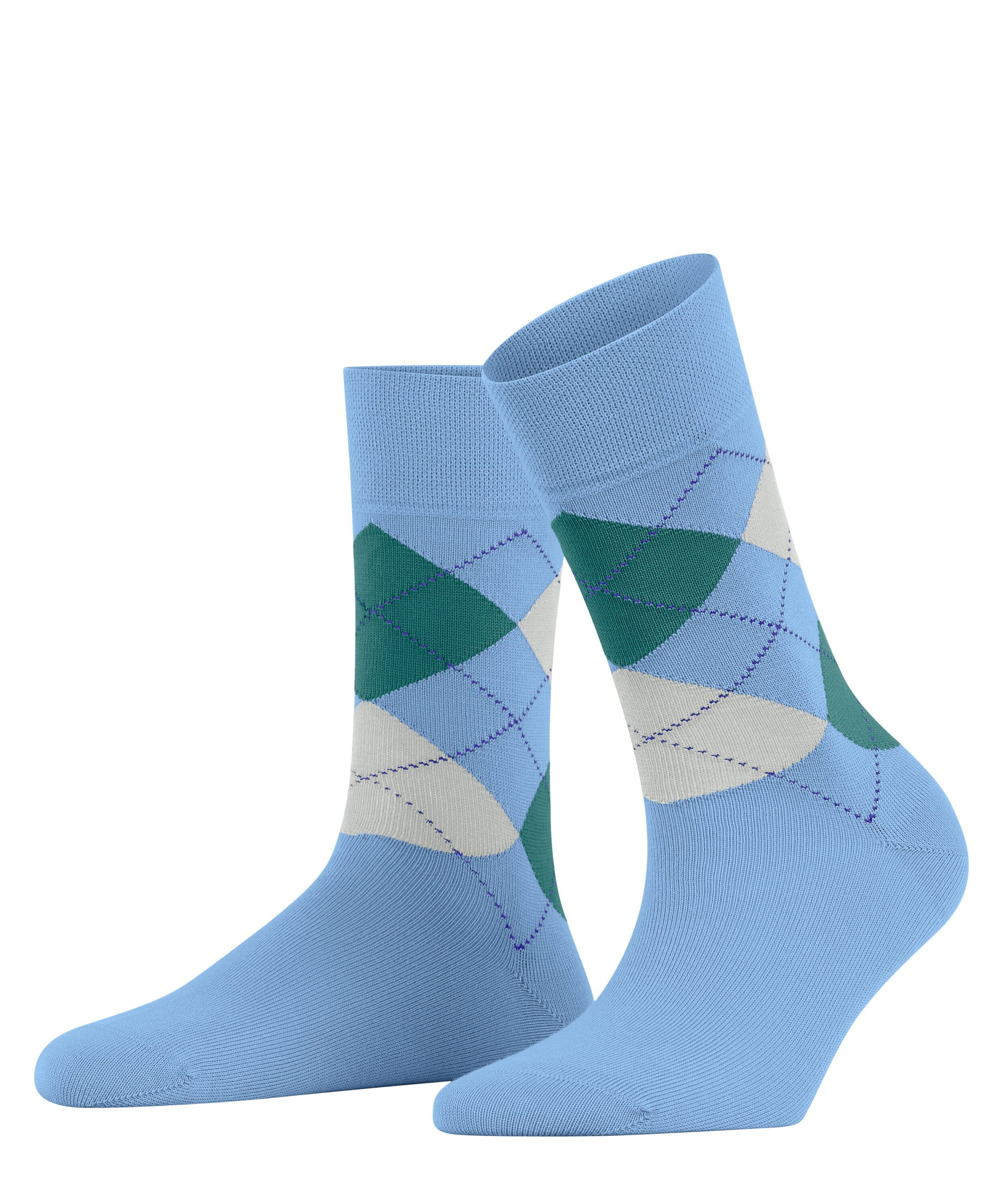 FALKE Socken Sensitive Argyle (1-Paar) cornflower blue (6554)