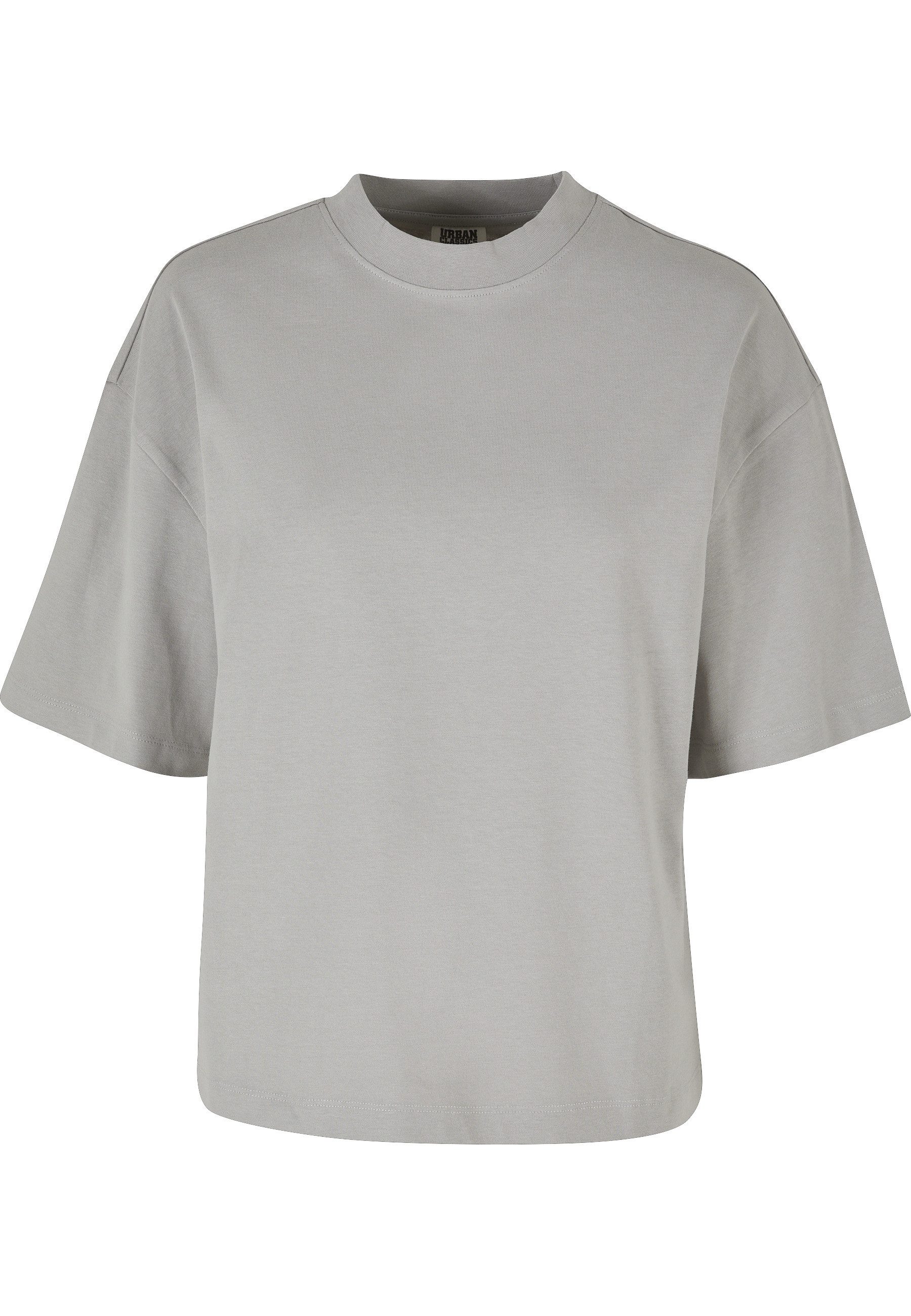 URBAN CLASSICS Kurzarmshirt Urban Classics Damen Ladies Organic Heavy Slit Tee (1-tlg)