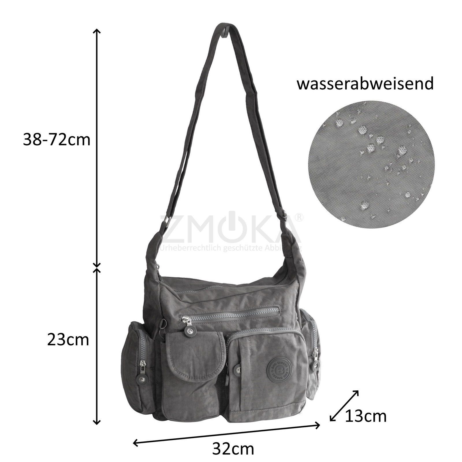 BAG STREET Umhängetasche Bag Street - Crossbody Bag Stofftasche Umhängetasc günstig online kaufen
