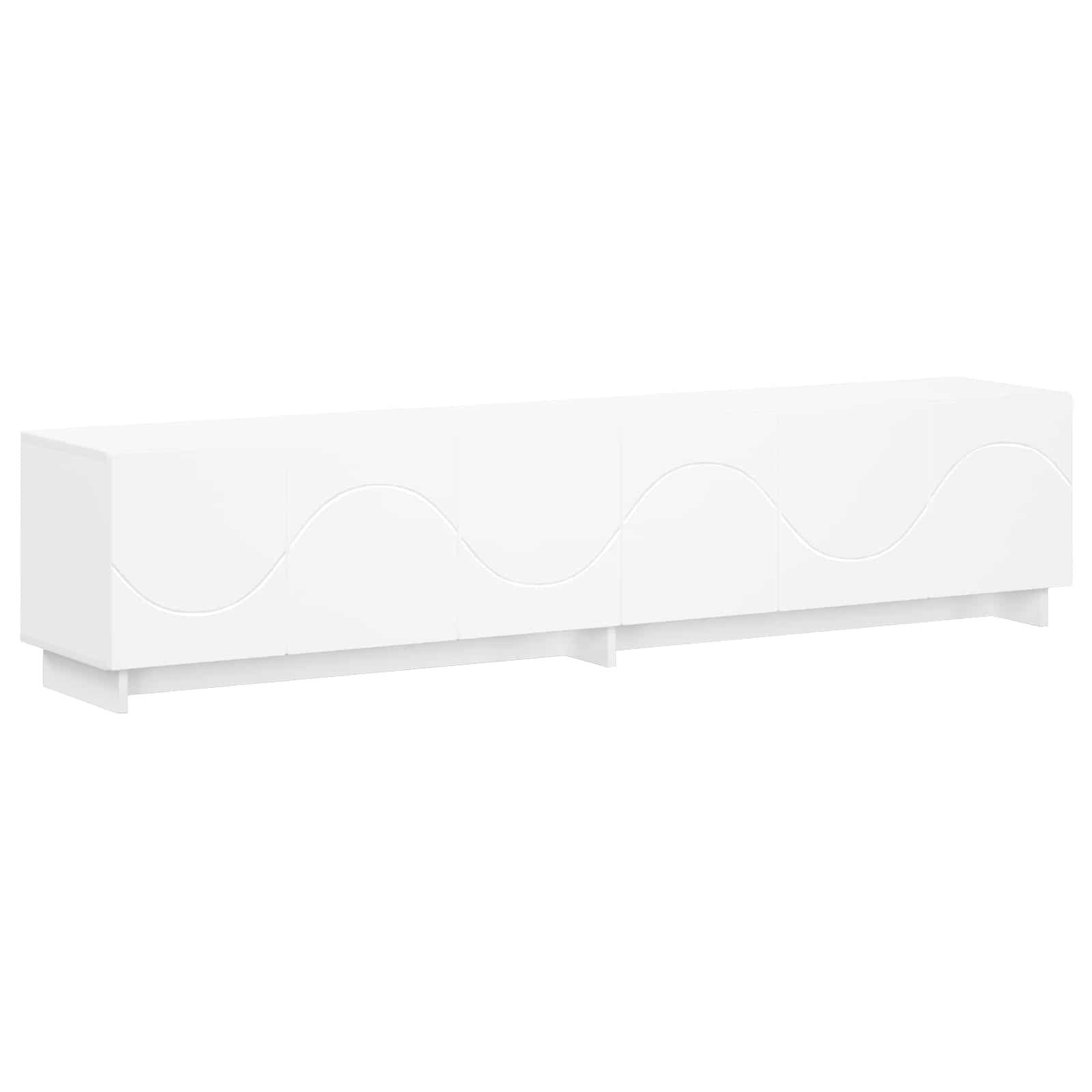 vidaXL TV-Schrank TV-Lowboard 180 x 34,5 x 40 cm Weiß Holzwerkstoff (1-St)