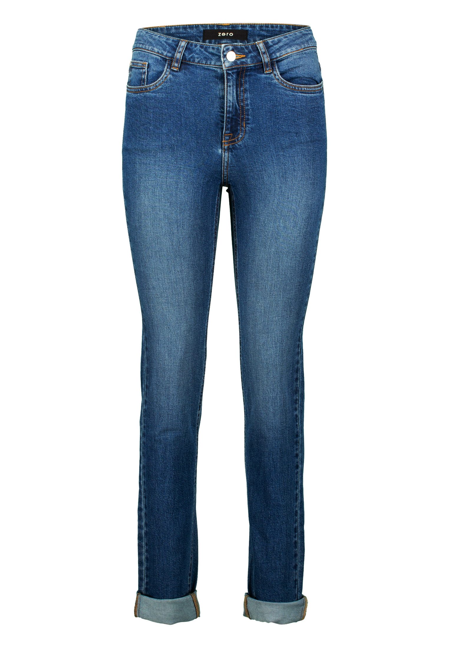 Zero Slim-fit-Jeans Damen Straight Fit 32 Inch