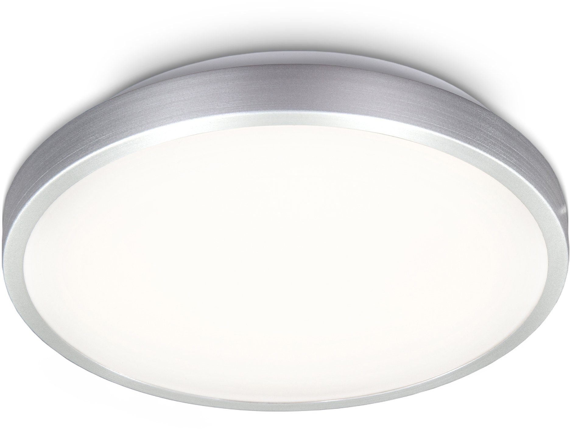 IP20 B.K.Licht 1200lm Titan-Optik, 12W Platine 3000K, fest LED inkl. Deckenlampe, LED Warmweiß, Deckenleuchte, integriert, LED