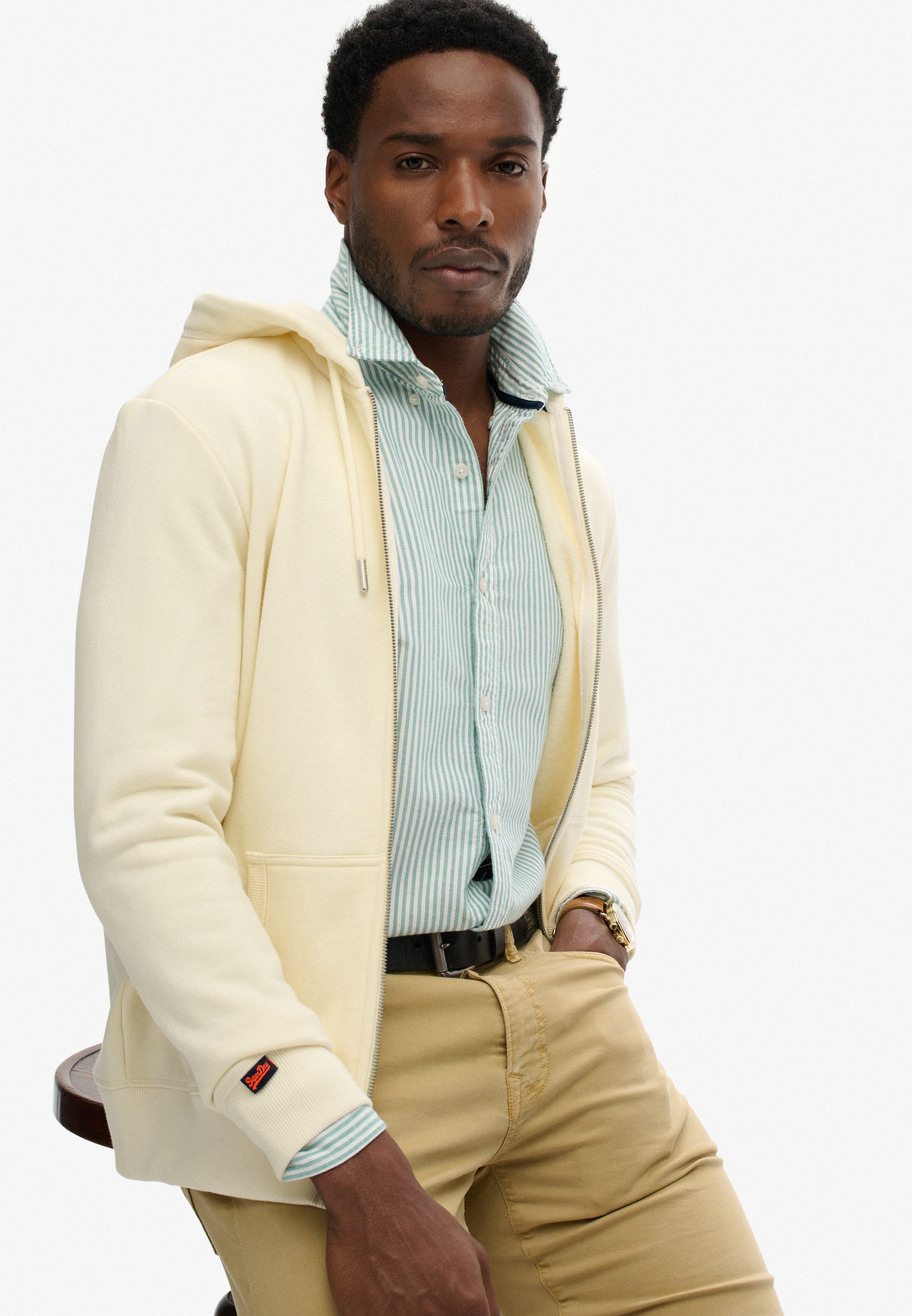 Superdry Kapuzensweatjacke ESSENTIAL LOGO ZIP HOODIE günstig online kaufen