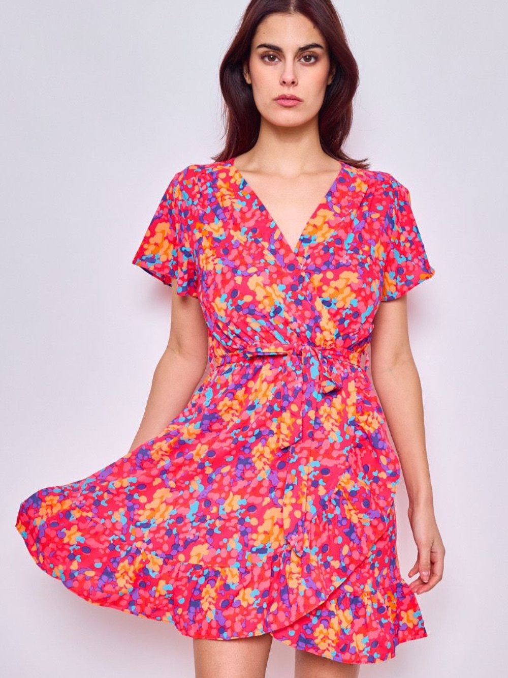 ANNIS Fashion & Accessoires Wickelkleid "PINK günstig online kaufen