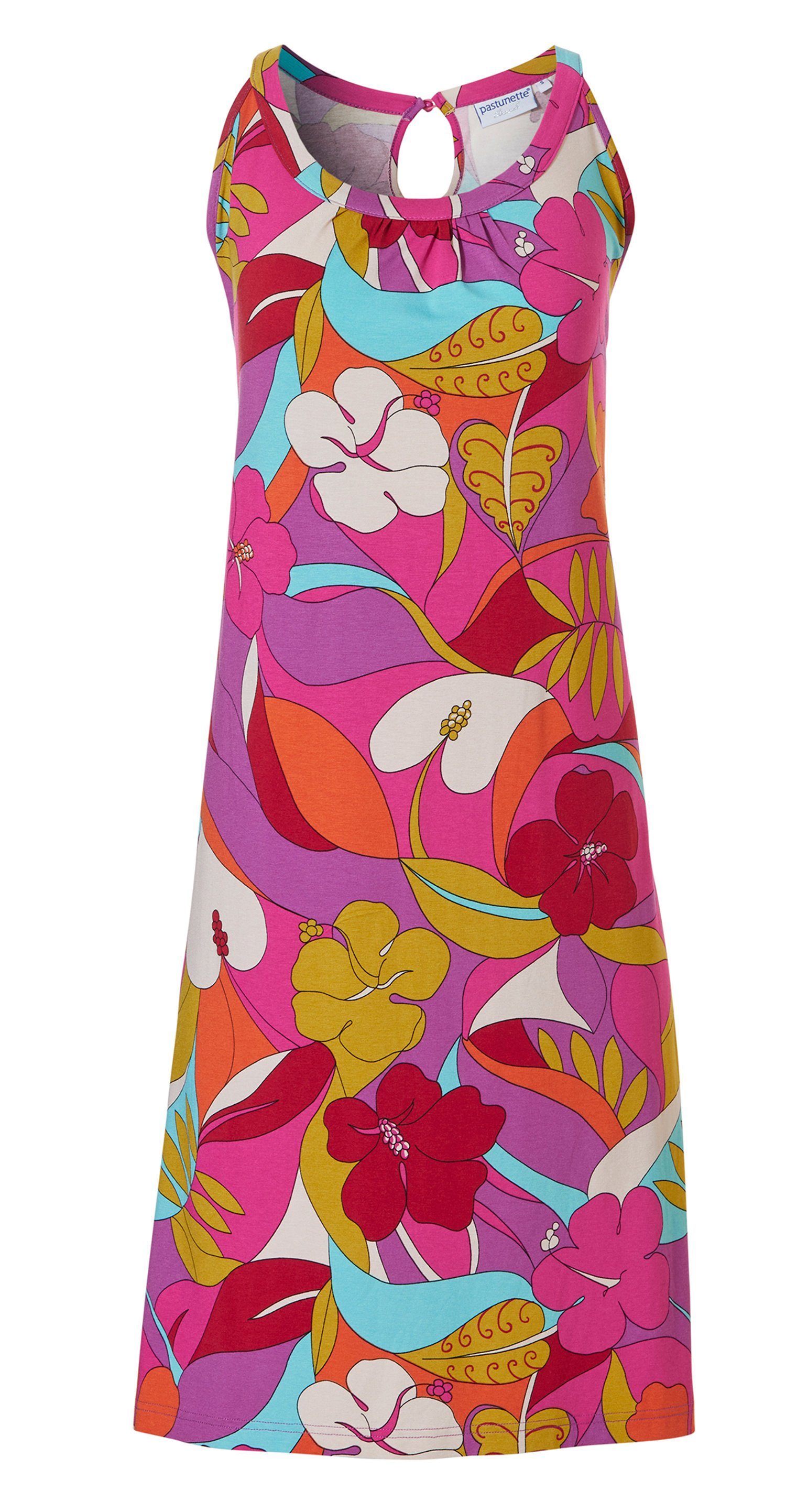 Strandkleid Muster Strandkleid Pastunette Damen (1-tlg) Design Retro Modisches