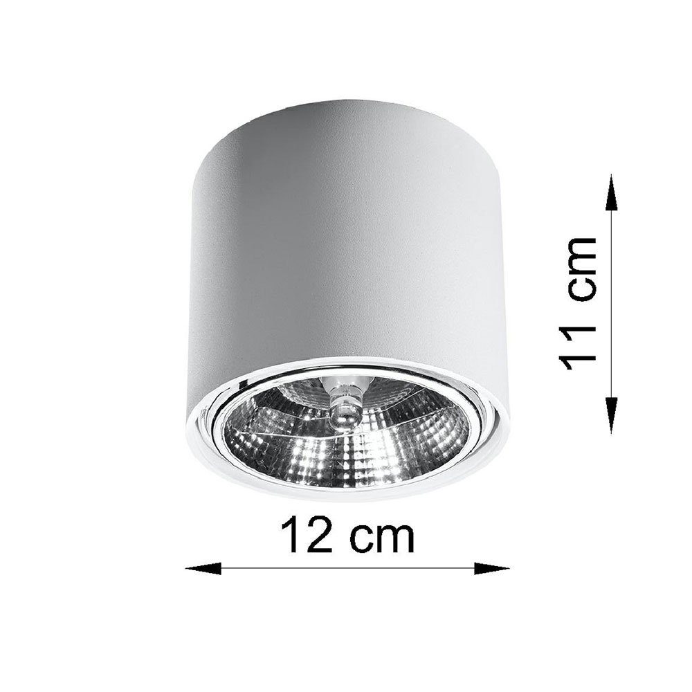 etc-shop LED Einbaustrahler, Leuchtmittel inklusive, Spots Aufbauspot skandinavisch nicht GU10 Deckenleuchte weiß Deckenlampe