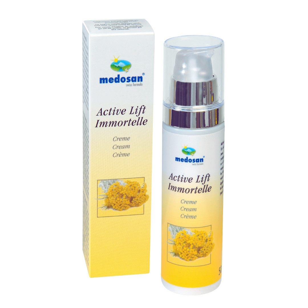 Medosan Hautcreme Immortelle Active Lift Creme, stimuliert die Mikrozirkulation der Haut