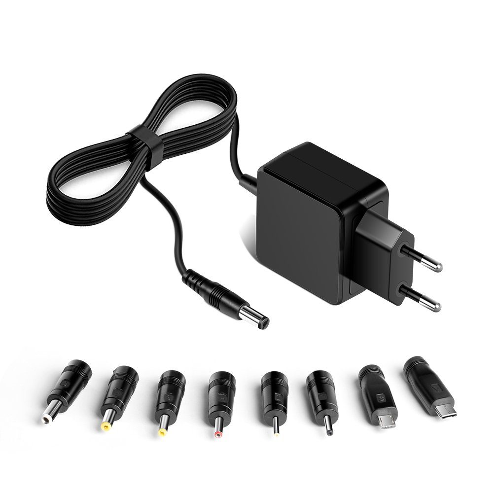 HKY 5V 3A Universal USB Kabel Netzteil Ladegerät mit 9 Steckers DC Adapter Notebook-Netzteil (MEDION AKOYA E2228T E2216T MD99940 MD 99940 Lenovo)