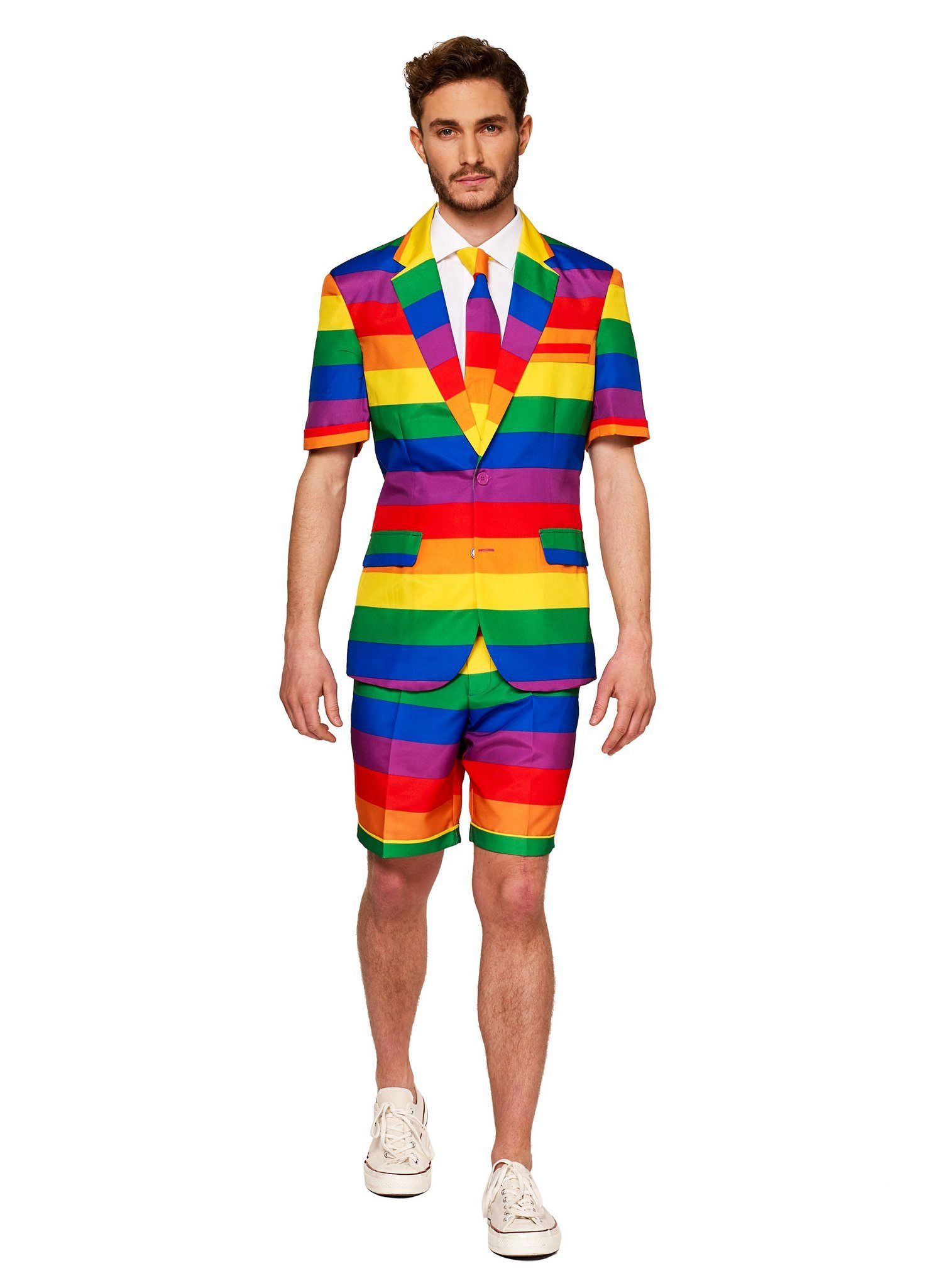 Opposuits Partyanzug Sommer SuitMeister Rainbow, Sommeranzug für Herren - darauf sind wir Pride!