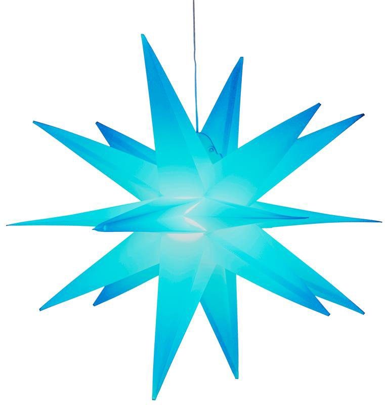 BONETTI LED Stern fest Weihnachtsstern, aussen 3D Ø cm, integriert, mit LED 57 Farbwechsler, Farbwechsler, 6-Stunden-Timer Nordlicht, RGB, Weihnachtsdeko und