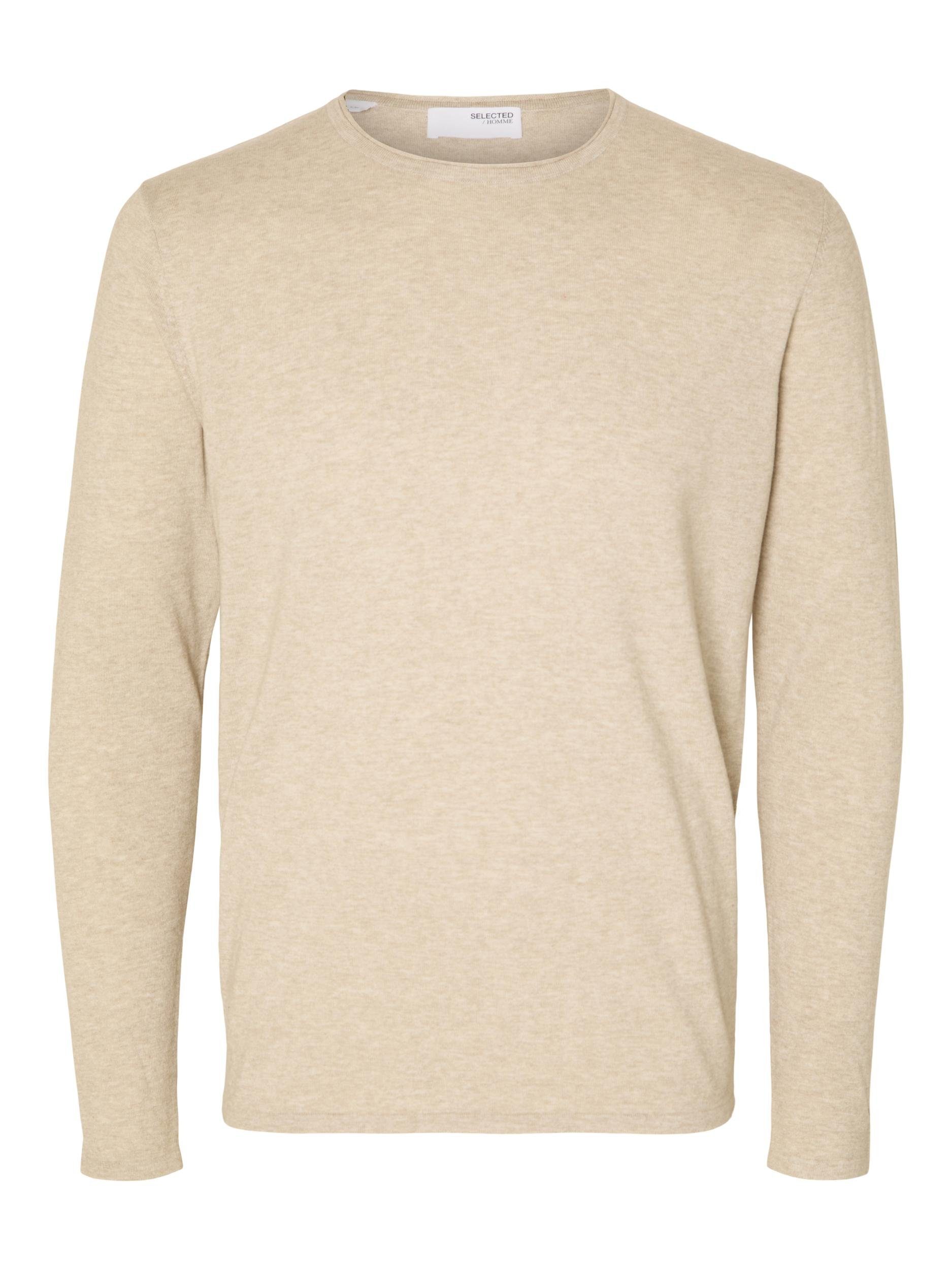 SELECTED HOMME Rundhalspullover ROME KNIT Pure Cashmere