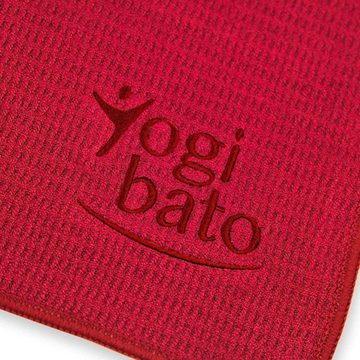 Techlando Yogamatte Yogibato Rutschfestes Mikrofaser-Yoga-Handtuch 183 x 61 cm Bordeaux