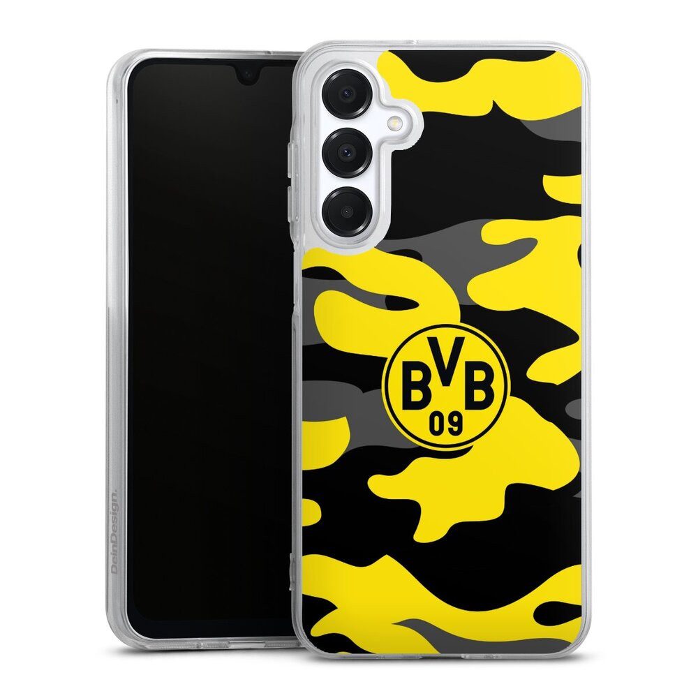 DeinDesign Handyhülle BVB Borussia Dortmund Fanartikel BVB Camo, Samsung Galaxy A16 4G Silikon Hülle Bumper Case Handy Schutzhülle