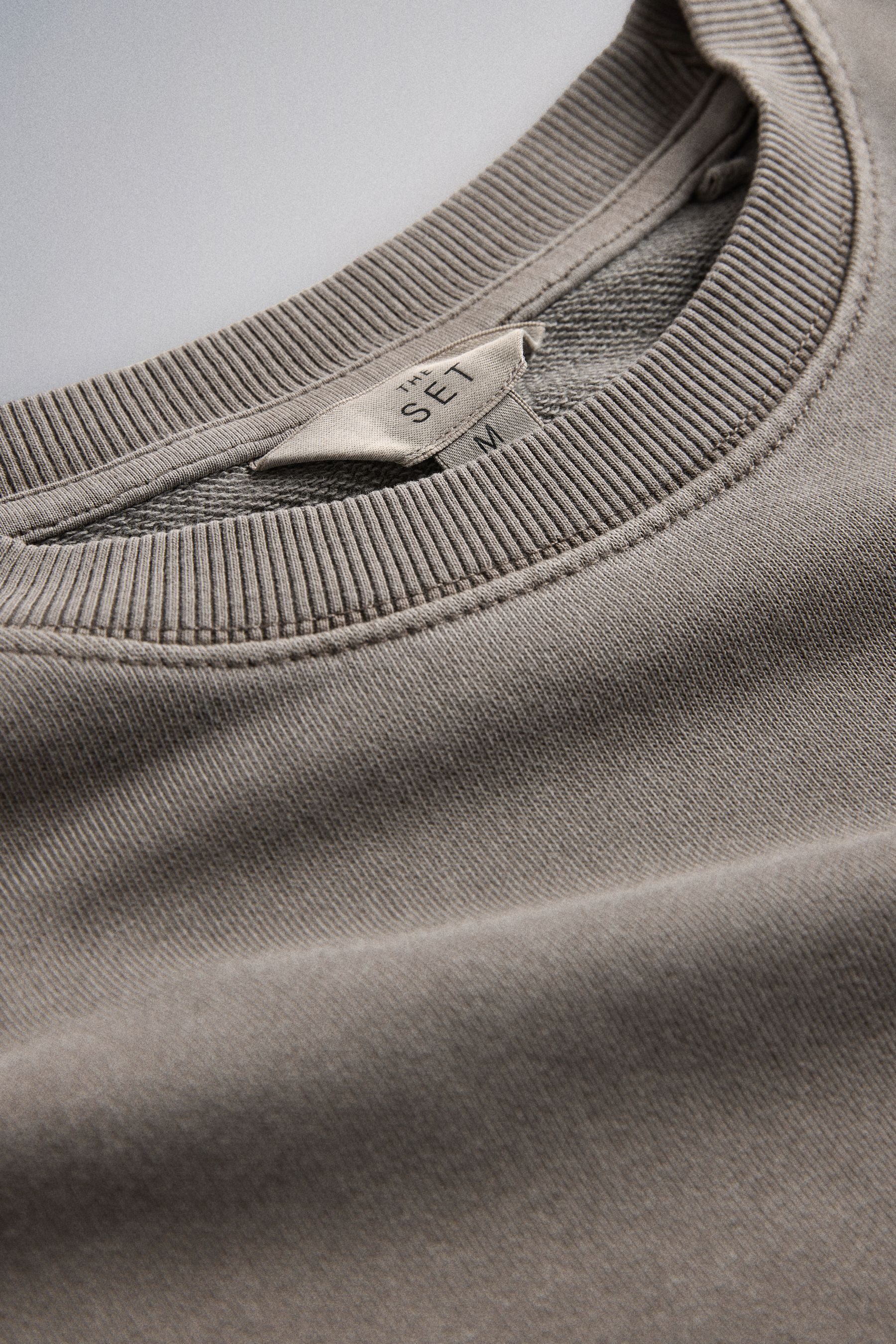 The Set Sweater The Set verkürzte, gewaschene Sweatshirts, 2er-Set (2-tlg) günstig online kaufen