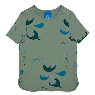 Finkid T-Shirt Finkid IltaT-Shirt Green Bay Tierprint 120/130
