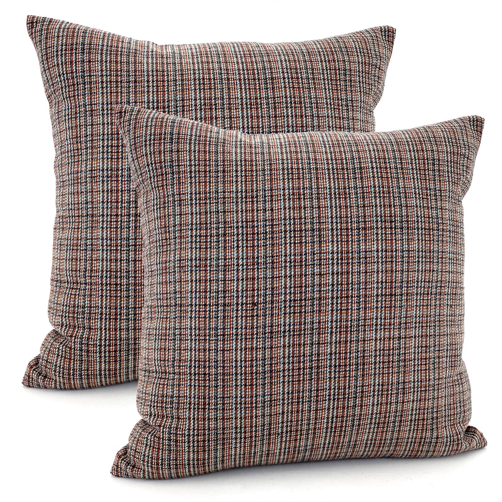 heimtexland Dekokissen 2er Set Kissenhülle Tartan kariert Schottenkaro, verdeckter Reißverschluß, Sofakissen, Zierkissen