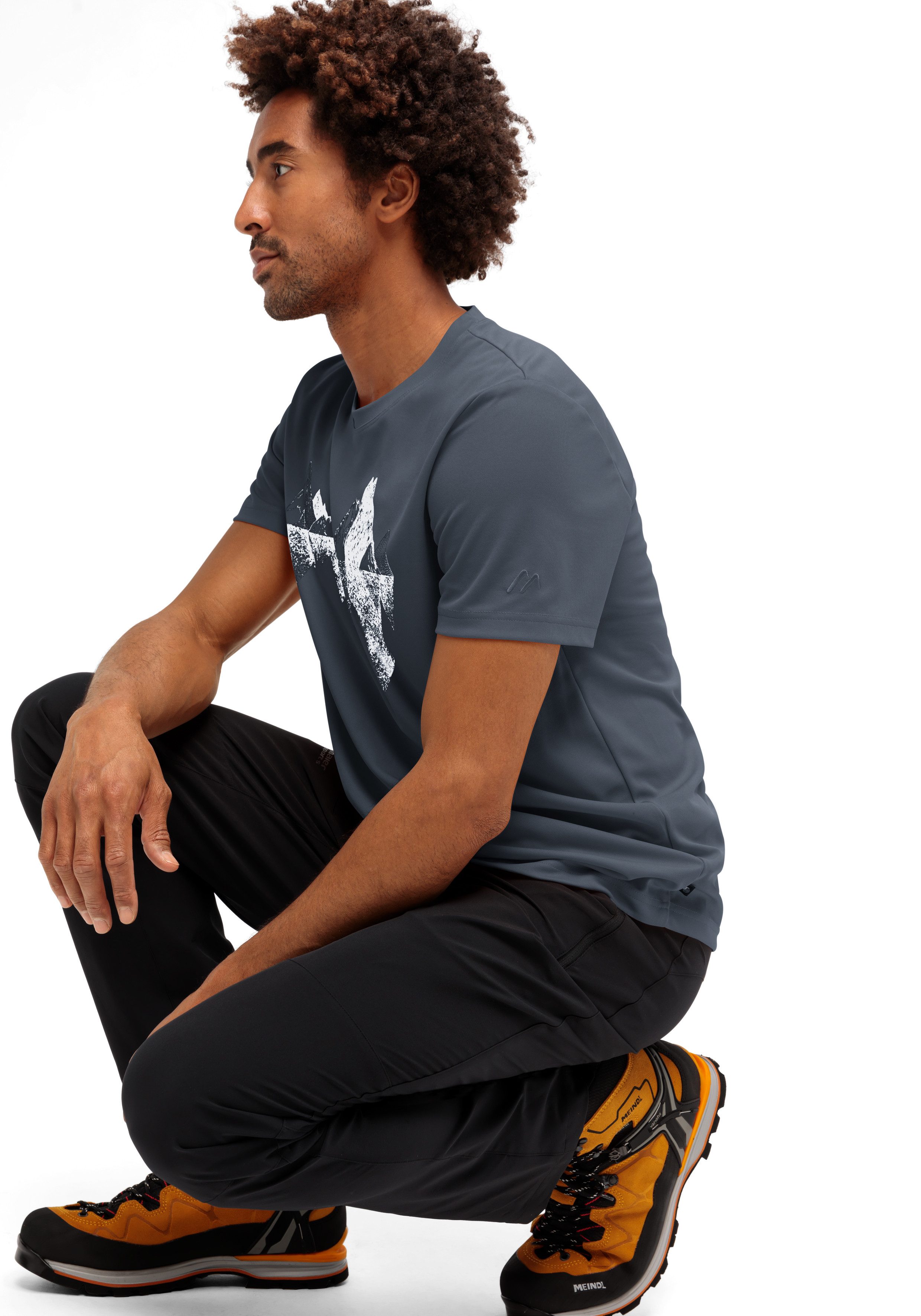 Maier Sports T-Shirt Tilia Pique M Herren Kurzarmshirt, leichtes Sommer Funktionsshirt, Rundhals, Reg Fit