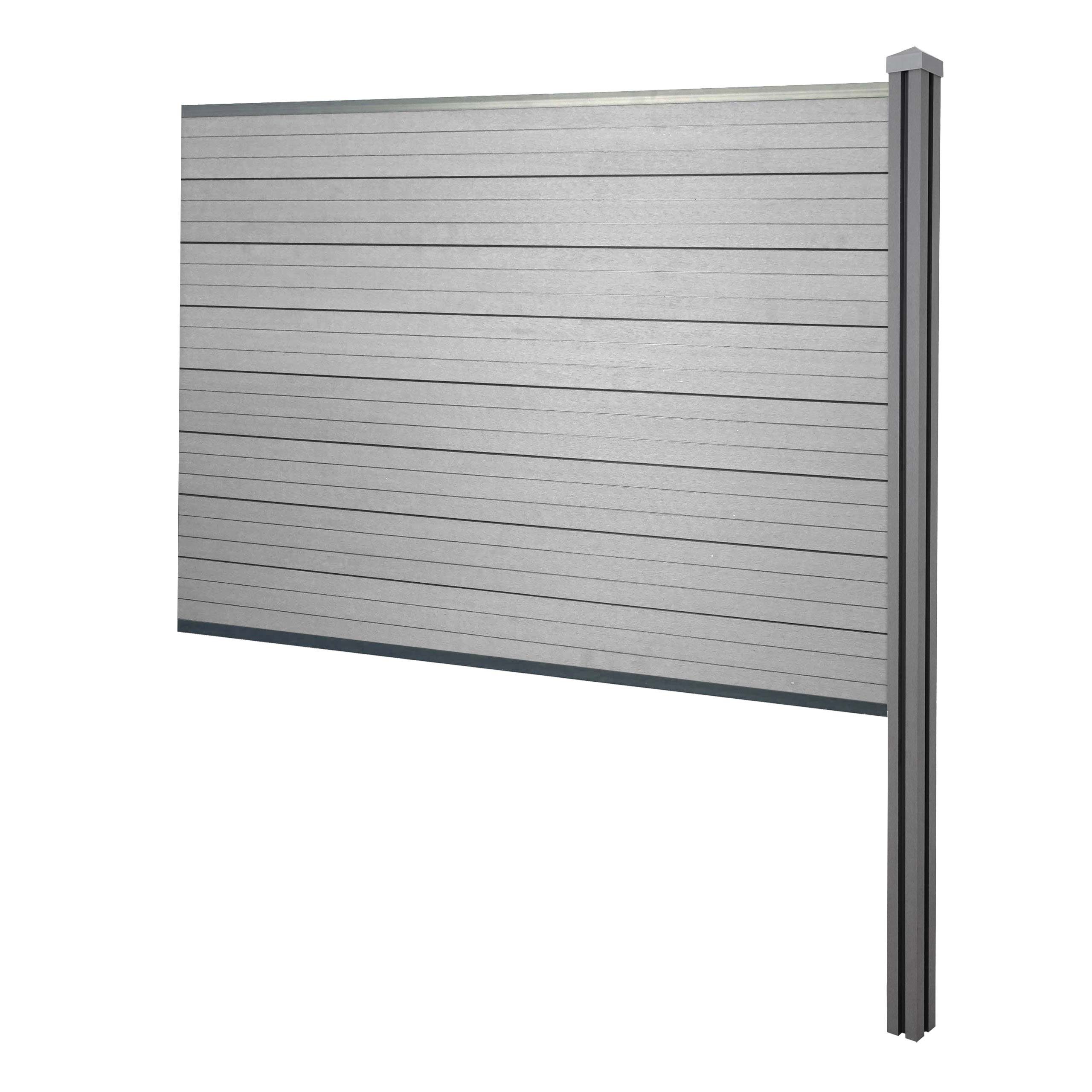 MCW Sichtschutzelement Savoie-WPC-B, Lange Haltbarkeit, ohne Vor- und Nachbehandlungen