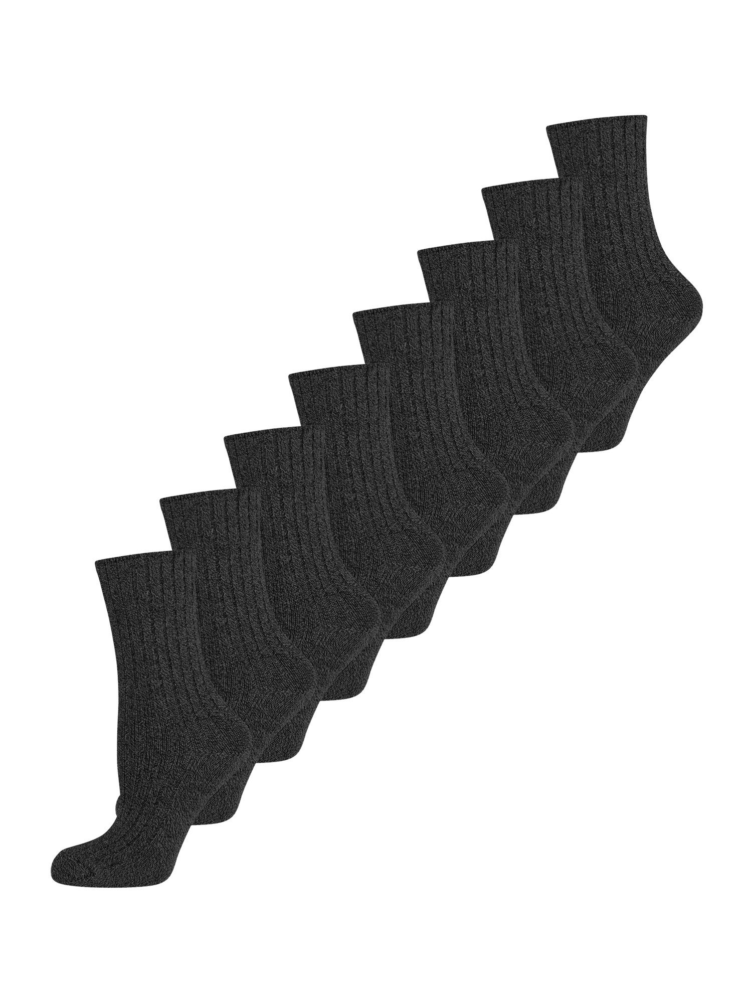 Nur Die Freizeitsocken Warme Socke schwarz strümpfe strumpf socken (8-Paar)
