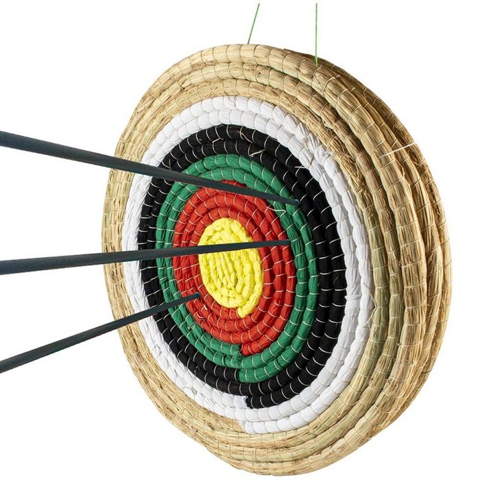 Jormftte Zielscheibe Straw Archery Target Traditional Hand-made Solid Outdoor Shooting Bows Shooting Darts for Shooting Practice 50 * 50 cm (Verpackung Antike Strohscheibe)