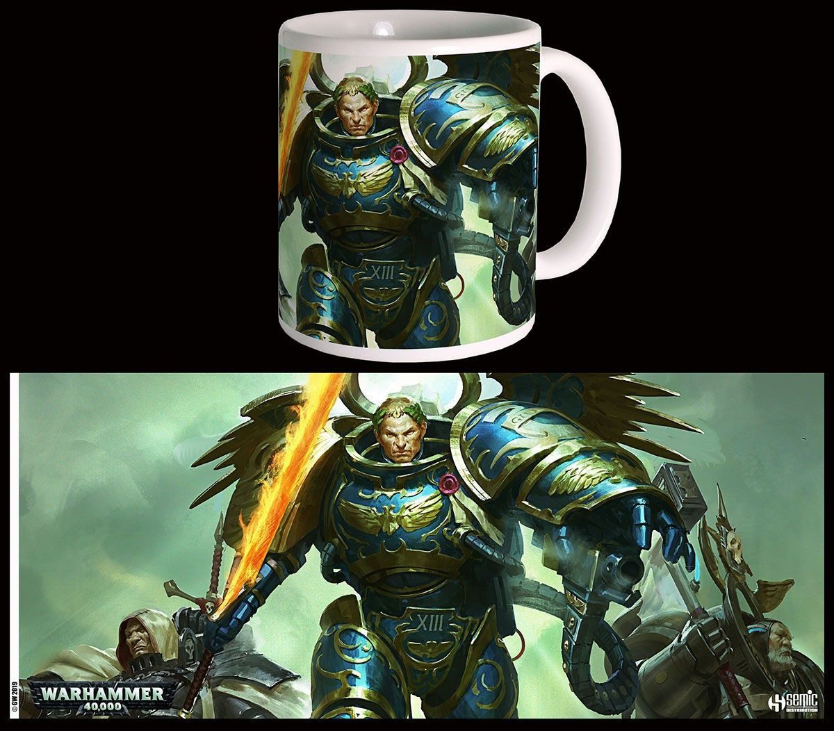 SEMIC Tasse Warhammer 40K Tasse Roboute Guilliman, 1-tlg., Offiziell lizenzierte Tasse