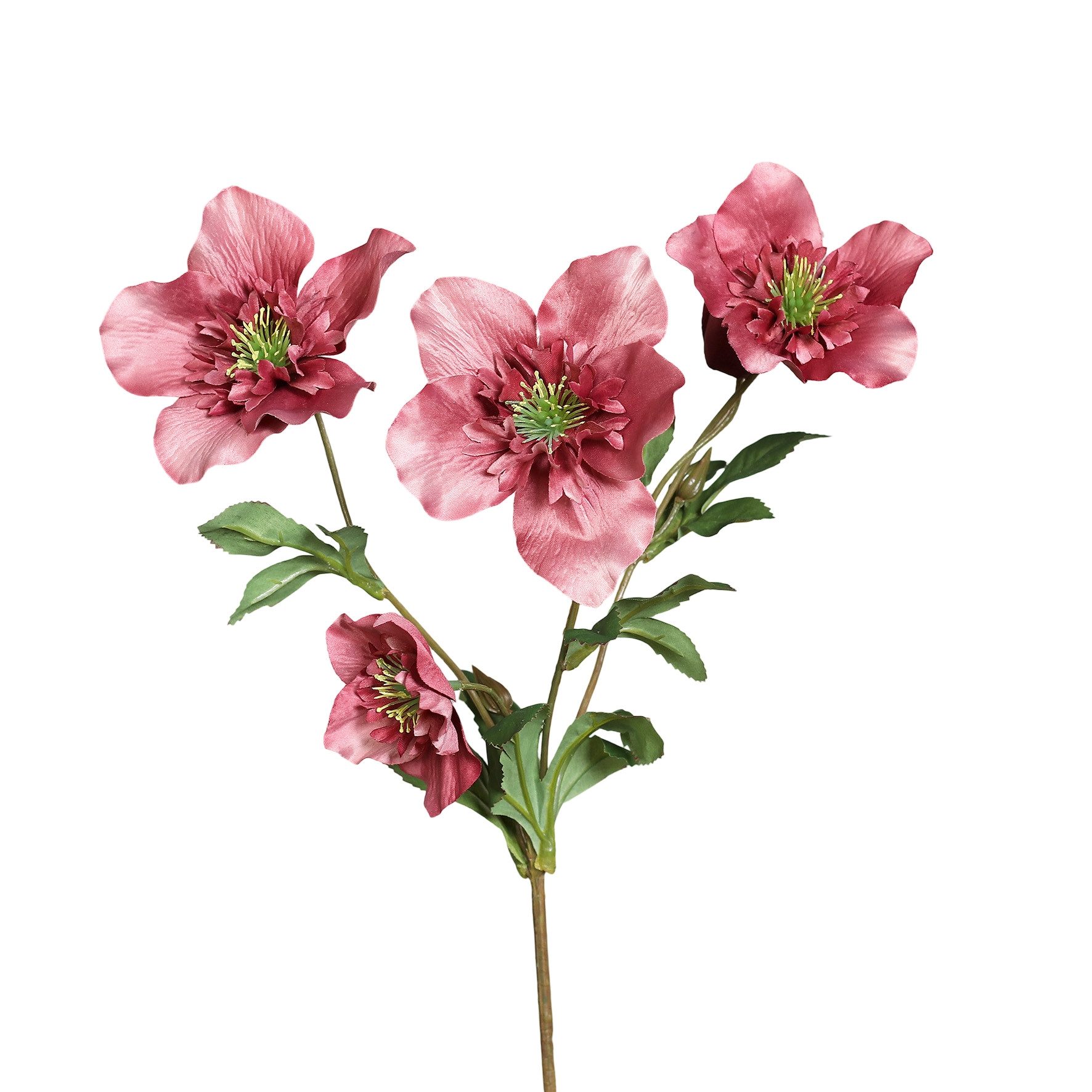 Kunstblume Christrosenzweig DP künstliche Christrose Schnnerose Blumen Hell günstig online kaufen