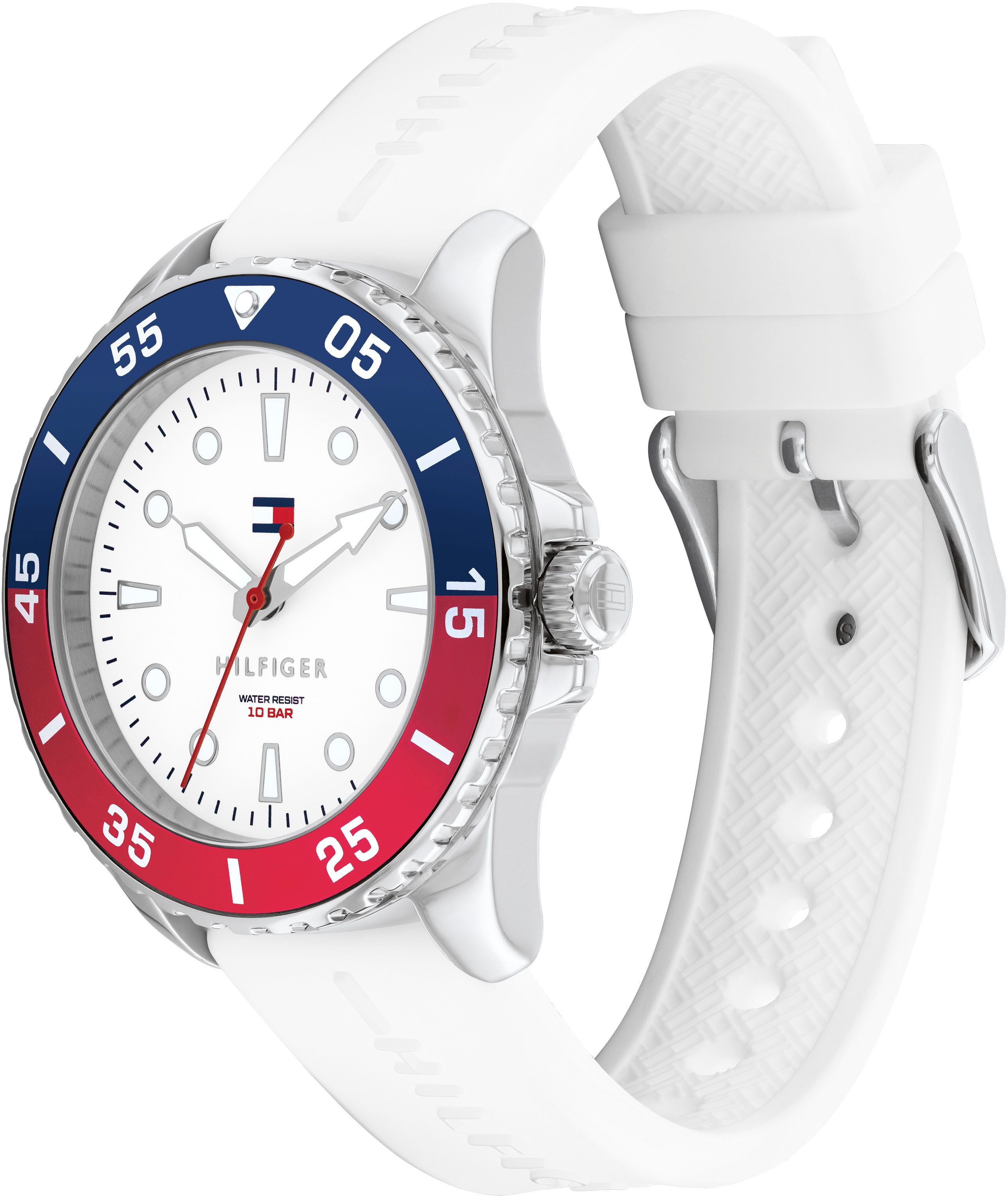 Tommy Hilfiger Quarzuhr KIDS 1720050, Armbanduhr, Kinderuhr, analog, Silikonarmband, Geschenkidee