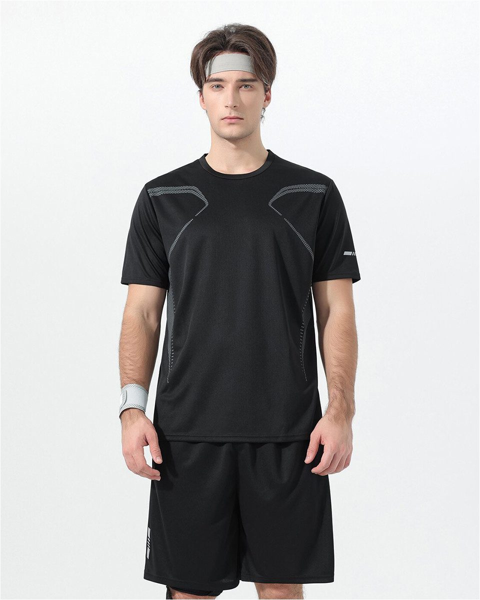 YOUTHUP Sportanzug, Herren Sportanzug Kurzes Set Outfits Fitnessstudio Athletik