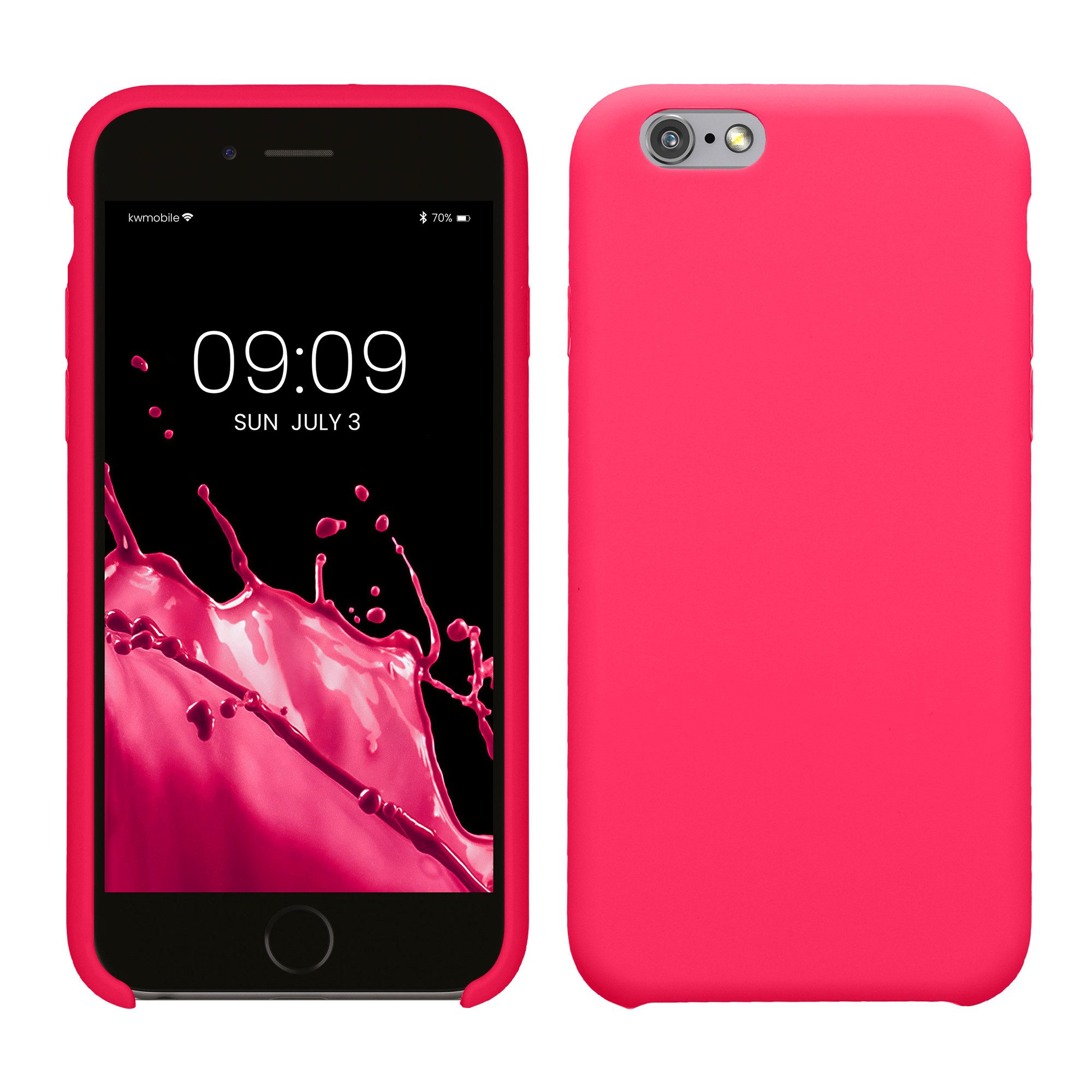 kwmobile Handyhülle Handyhülle für Apple iPhone 6 / 6S Hülle, Weiches Handy Silikon Case - Schutzhülle Cover