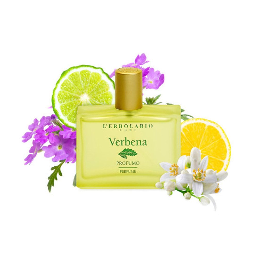 L´ERBOLARIO Eau de Parfum L'Erbolario Verbena Perfume 50ml, Frischer Duft mit Zitrus- und Blütennoten