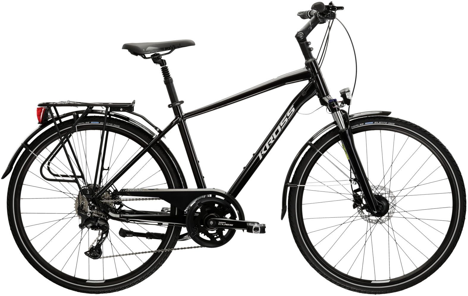 Kross Trekkingrad Trekkingrad Trans 7.0 schwarz 20 Gänge, 20 Gang Shimano CUES U6020 Schaltwerk, Kettenschaltung