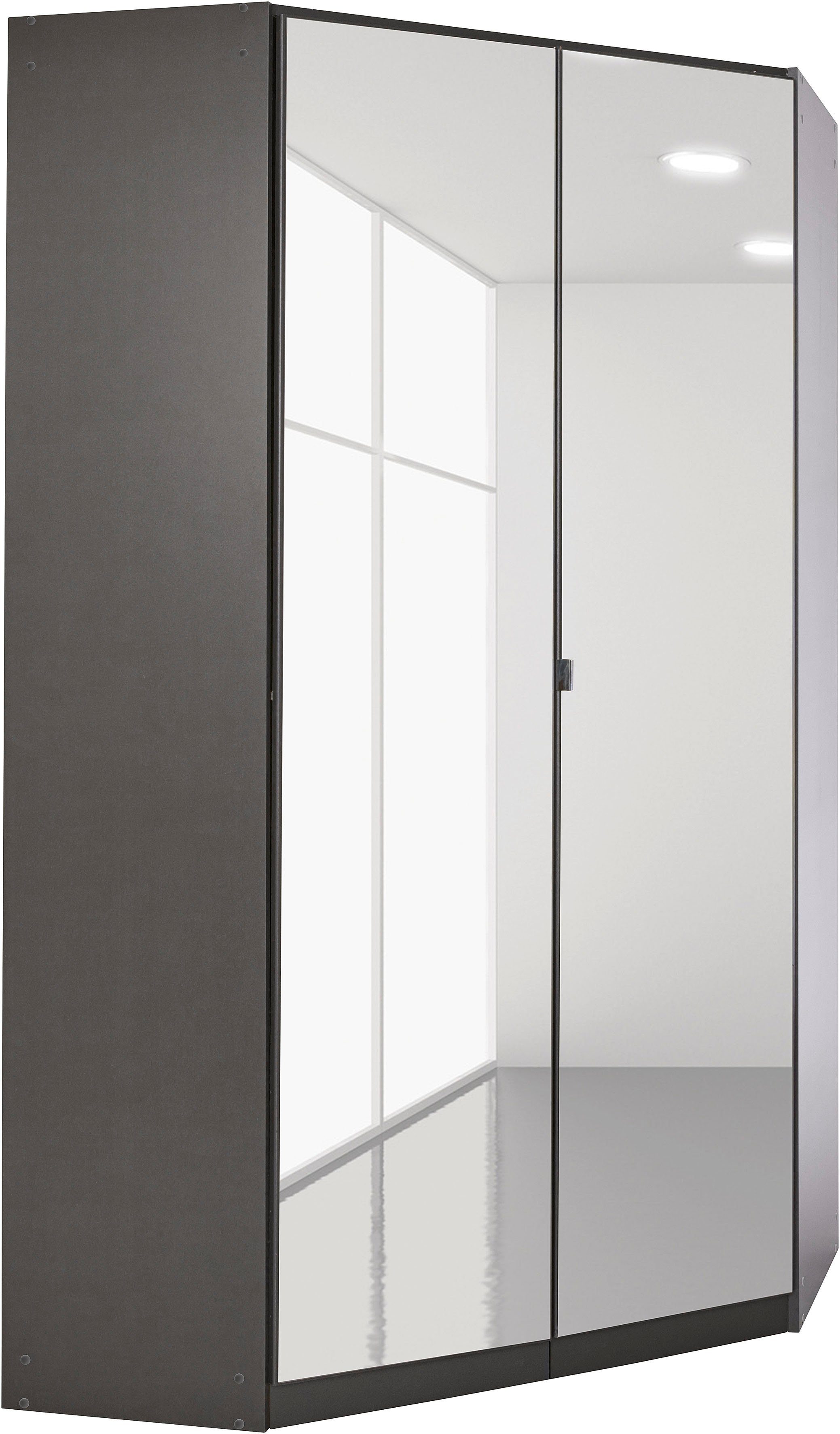 INOSIGN BY RAUCH Eckschrank Kleiderschrank Schrank Garderobe Wäscheschrank VANDOR voll ausgestattet, viel Stauraum, Spiegel vollflächig MADE IN GERMANY