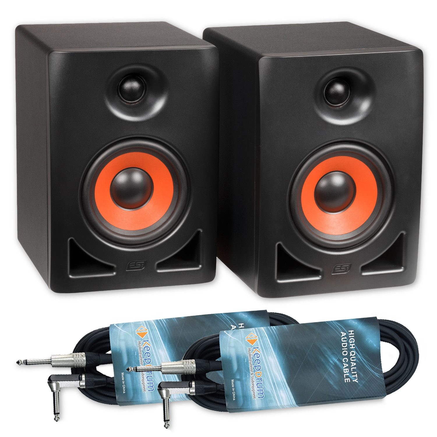 ESI Audio ESI Studio Monitor-Boxen nEAR i5 1 Paar mit Kabel Lautsprecher (90 W, 1 Paar Monitor-Boxen mit Klinkenkabel)