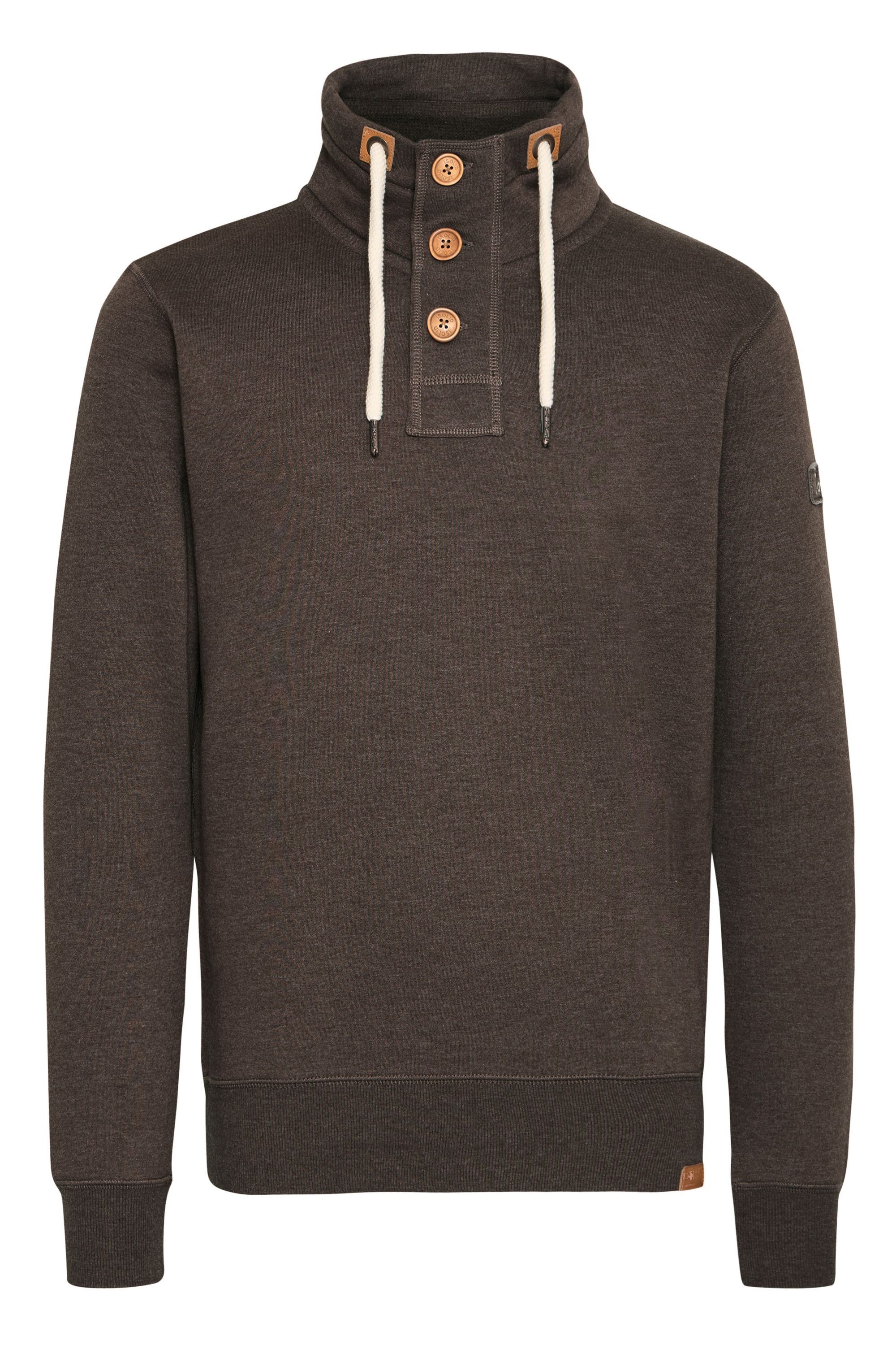 !Solid Stehkragenpullover SDTripTroyer Sweatpullover mit Knopfleiste günstig online kaufen