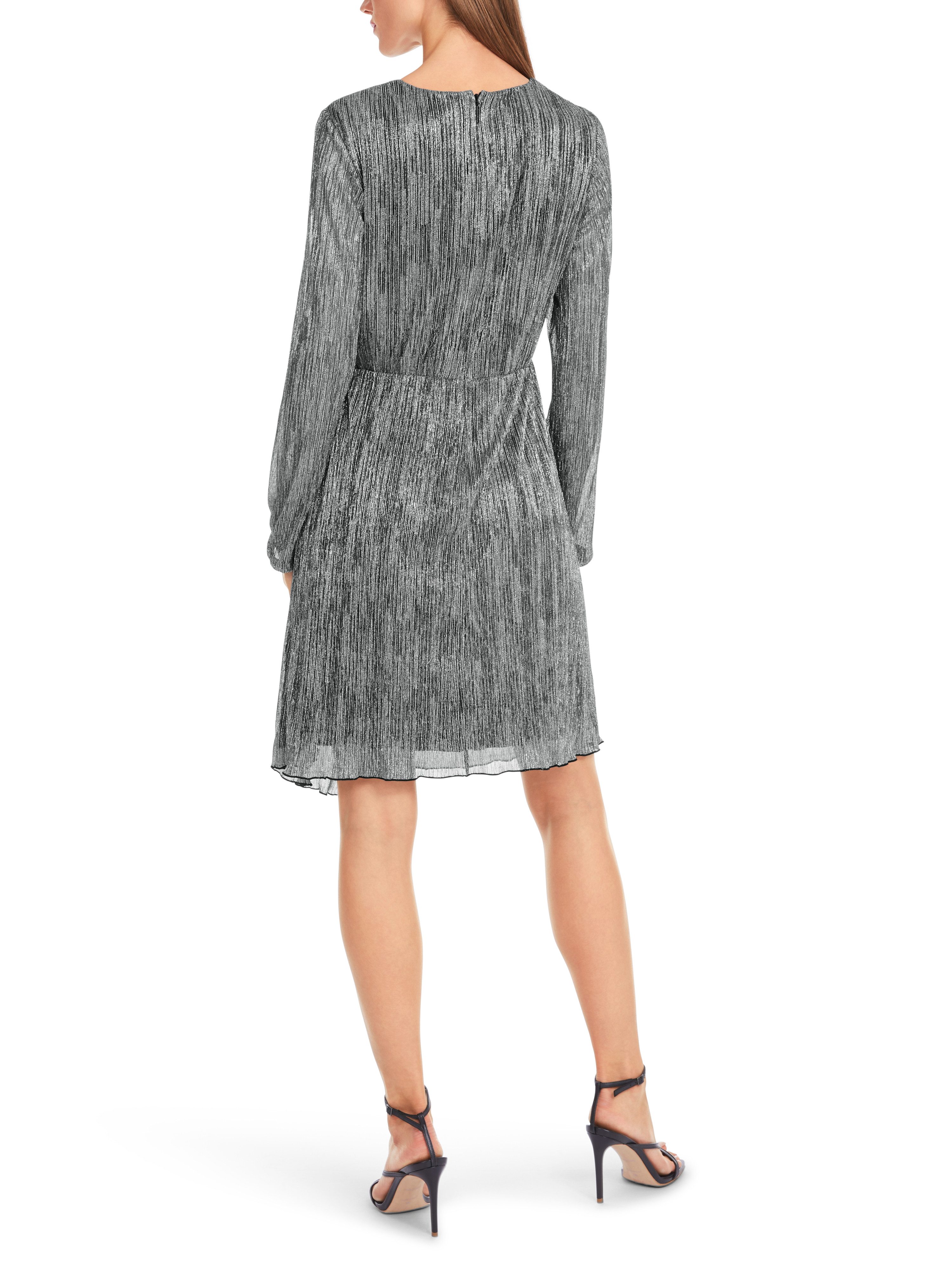 Marc Cain Midikleid "Dew Drop" Party Premium Damenmode Kleid aus Metallic-Jersey