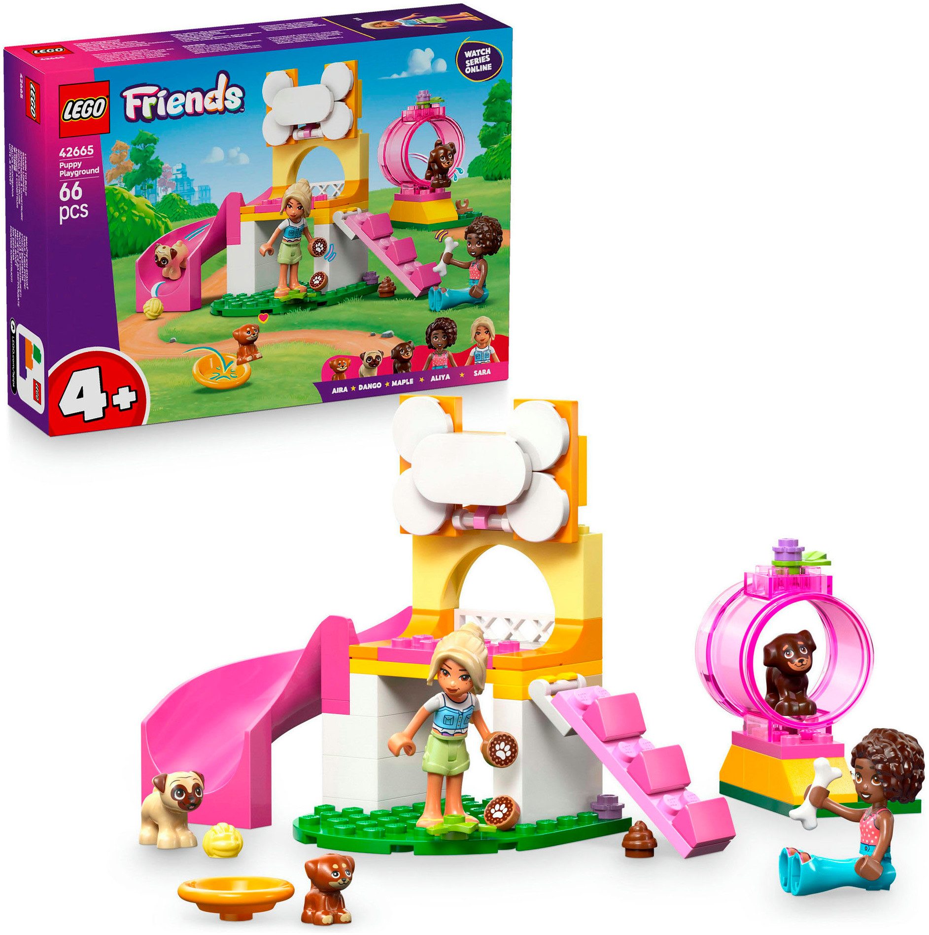 LEGO® Welpenspielplatz (42665), LEGO Friends Konstruktionsspielsteine, (66 günstig online kaufen