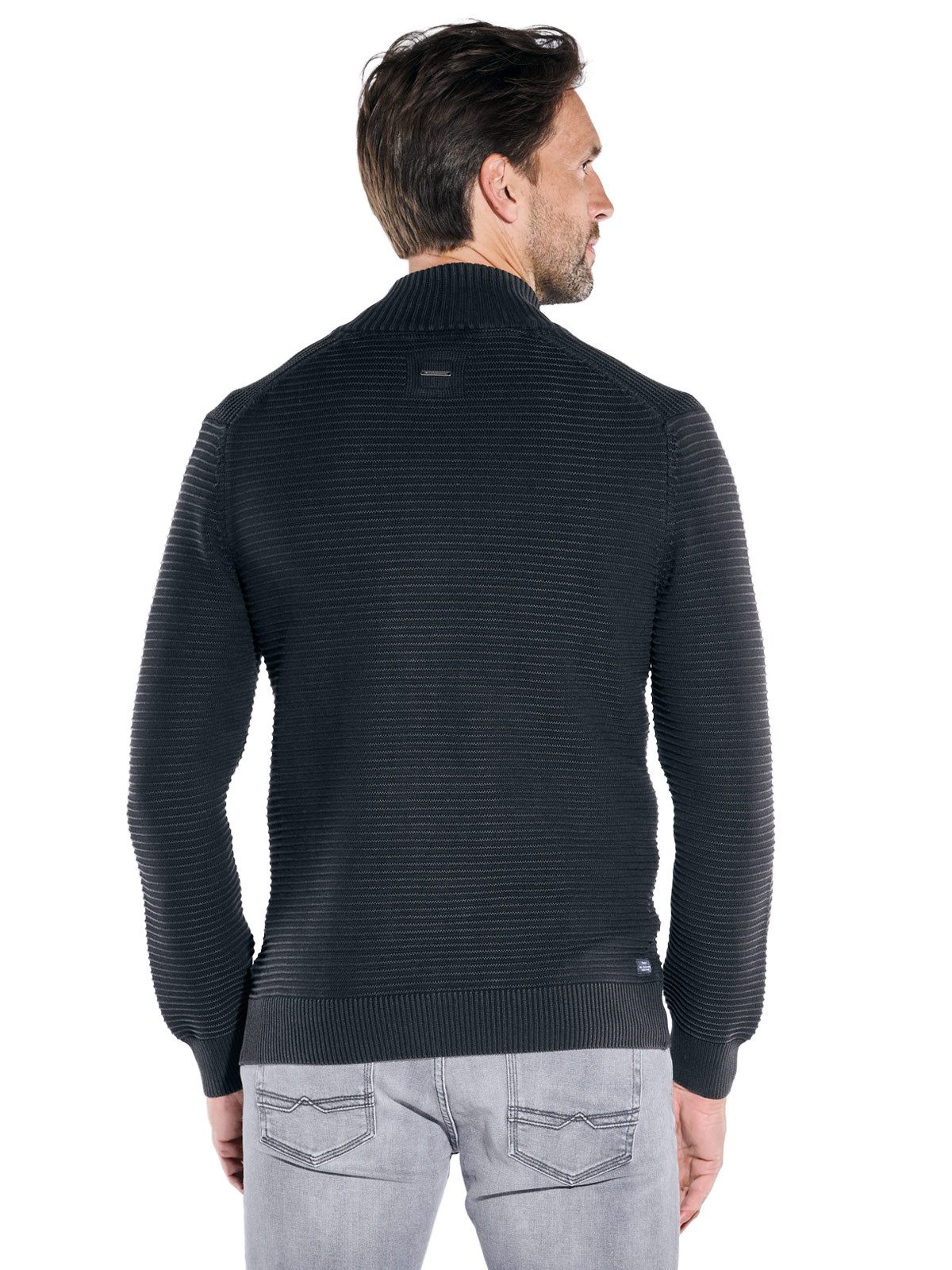 Engbers Strickjacke engbers Herren Strickjacke strukturiert, Anthrazit günstig online kaufen