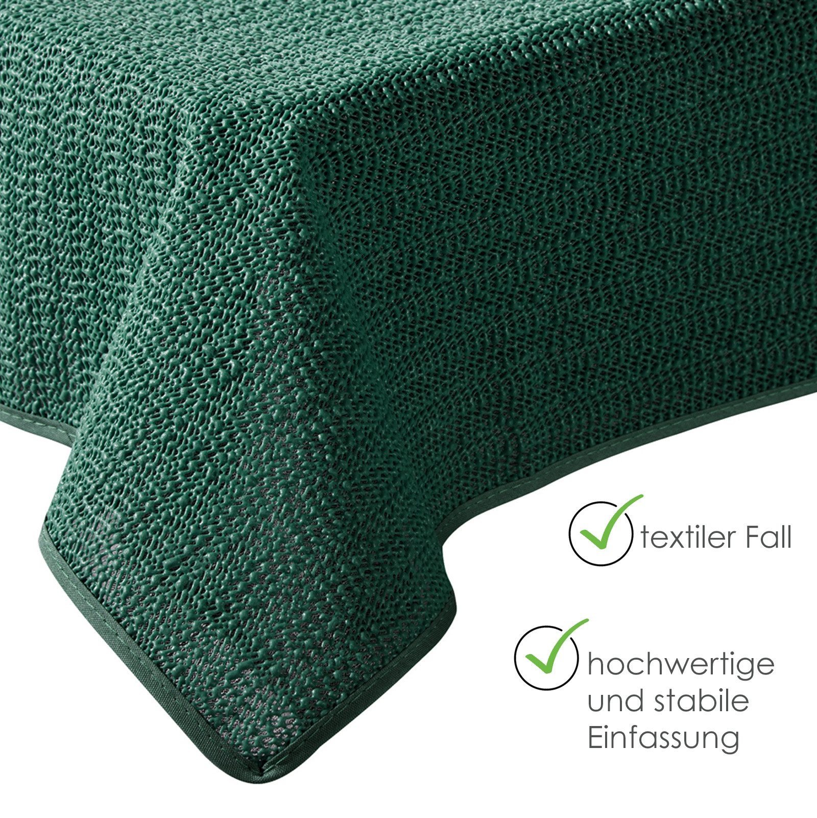 heimtexland Gartentischdecke Outdoor Tischdecke Garten Balkon Camping Tischdeko (Stück 1-tlg, 1), wetterfest I robust I UV-beständig I rutschfest I waschbar – Bild 3 von 5