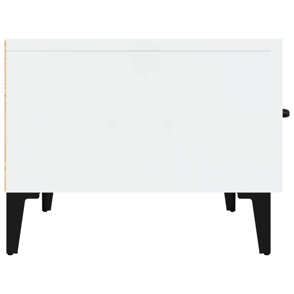furnicato TV-Schrank Hochglanz-Weiß 150x34,5x30 cm Holzwerkstoff