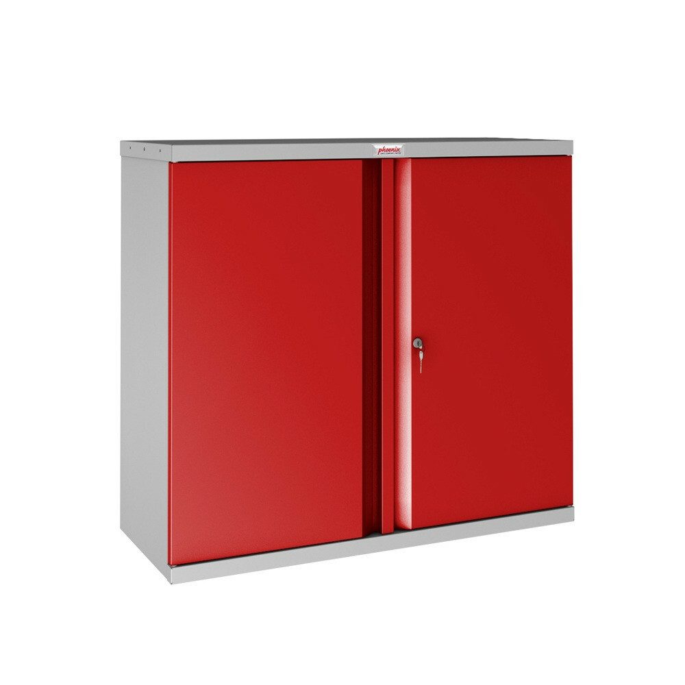 Phoenix Tresor Phoenix SC1010GRK 2-türiger Stationärschrank Schlüsselschloss Rot (1-St)