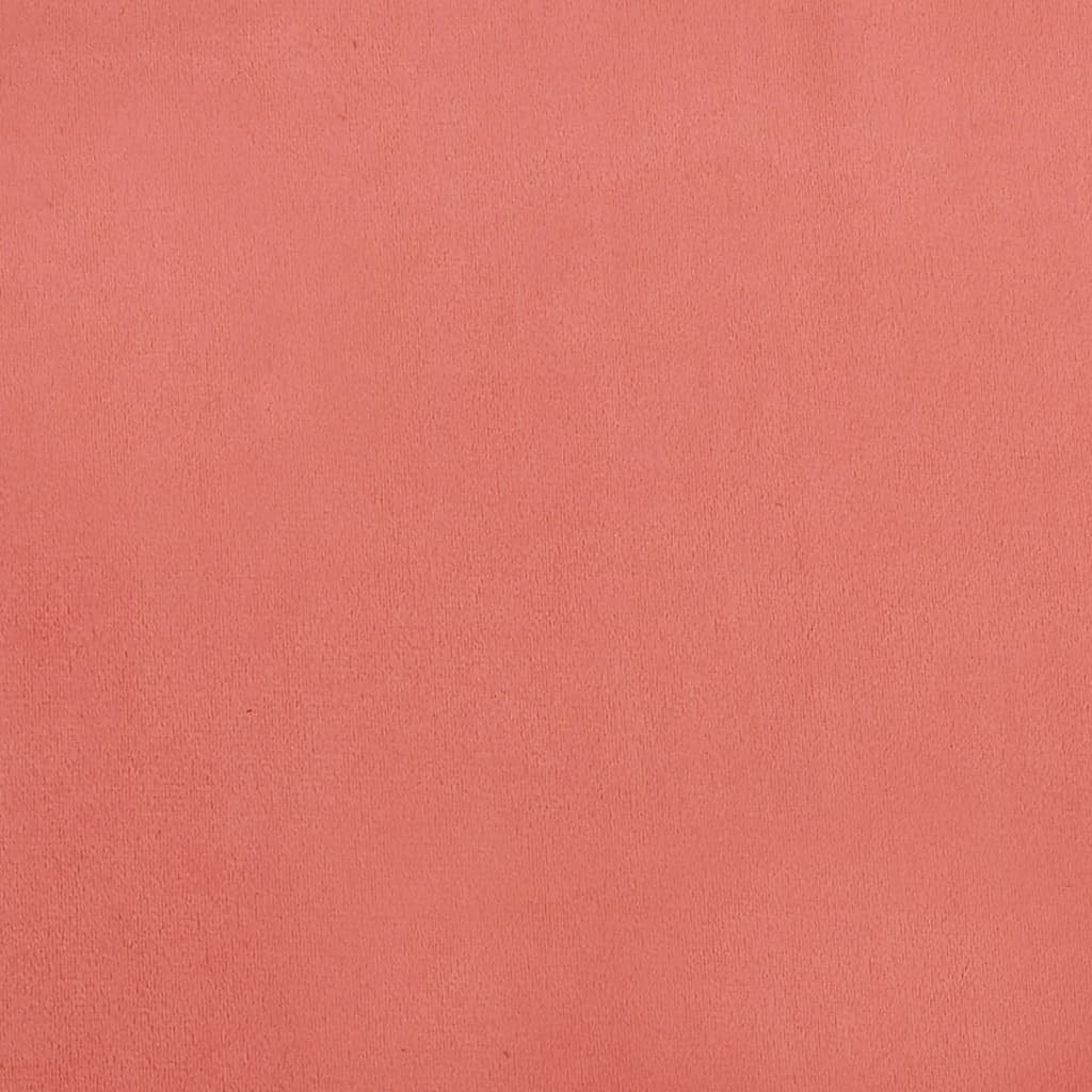 vidaXL Polsterhocker Fußhocker Rosa 60x60x36 cm Samt (1 St)