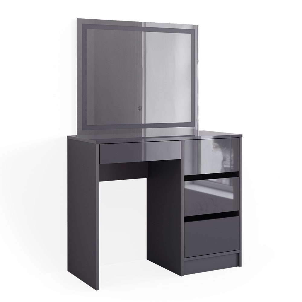 Vicco Schminktisch Sherry, Anthrazit/Anthrazit, 90 cm günstig online kaufen