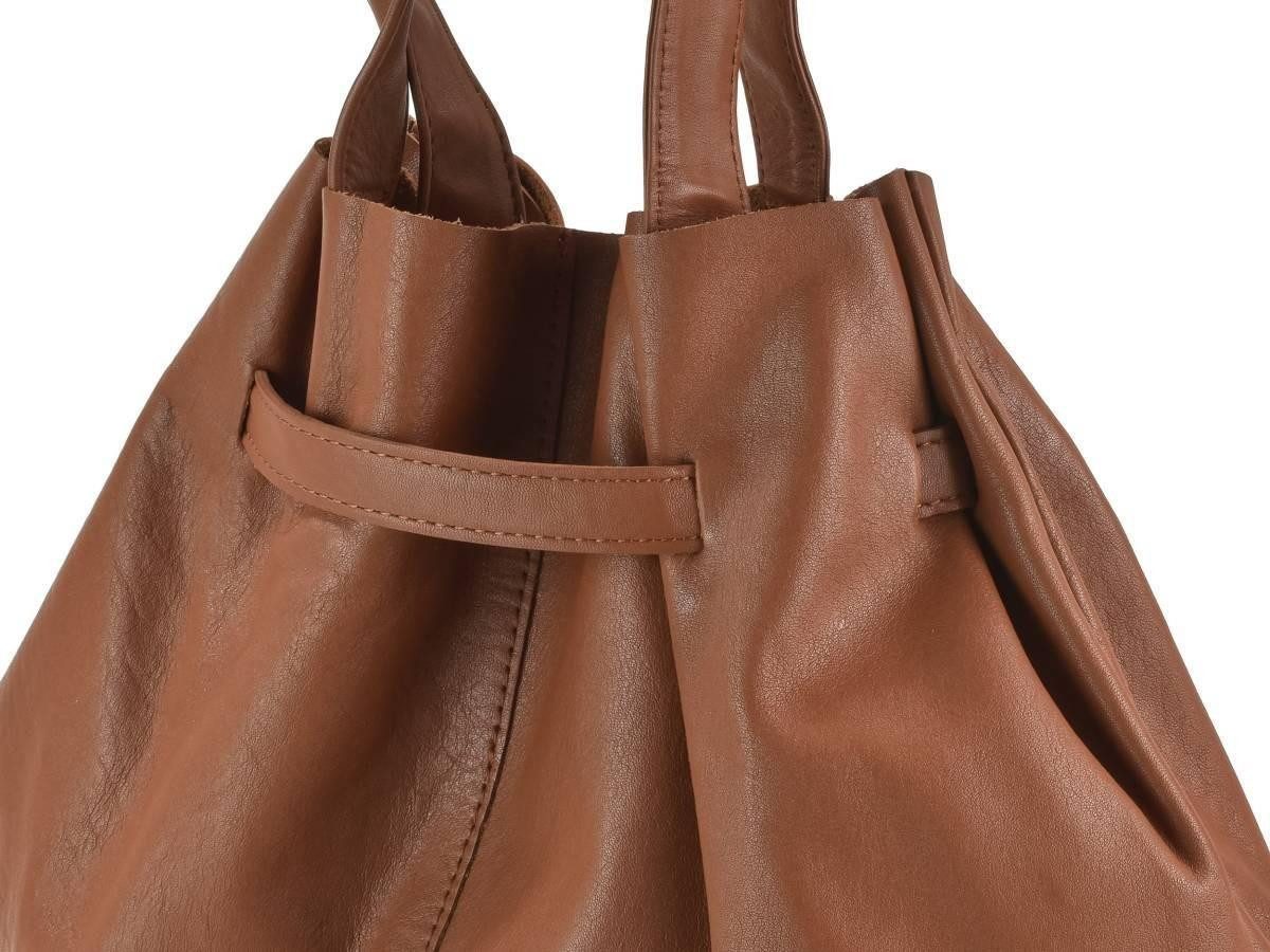 Greenburry Shopper "Eva" Beuteltasche Leder 37x32cm, Beuteltasche, mit kleiner Bag in Bag Tasche