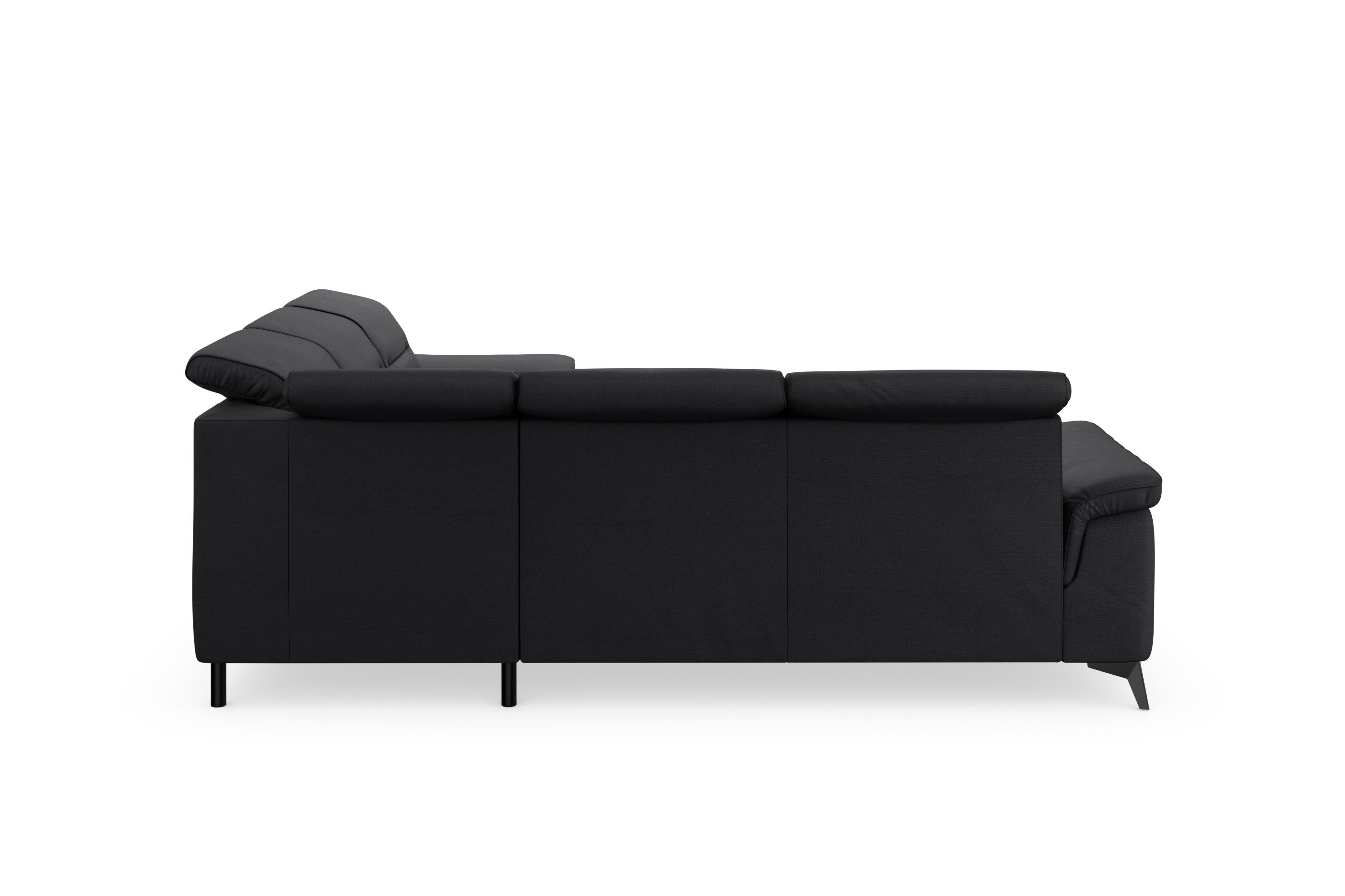 sit&more Ecksofa Sinatra, mit und Armteilfunktion, Metallfüße Kopfteilverstellung optinal