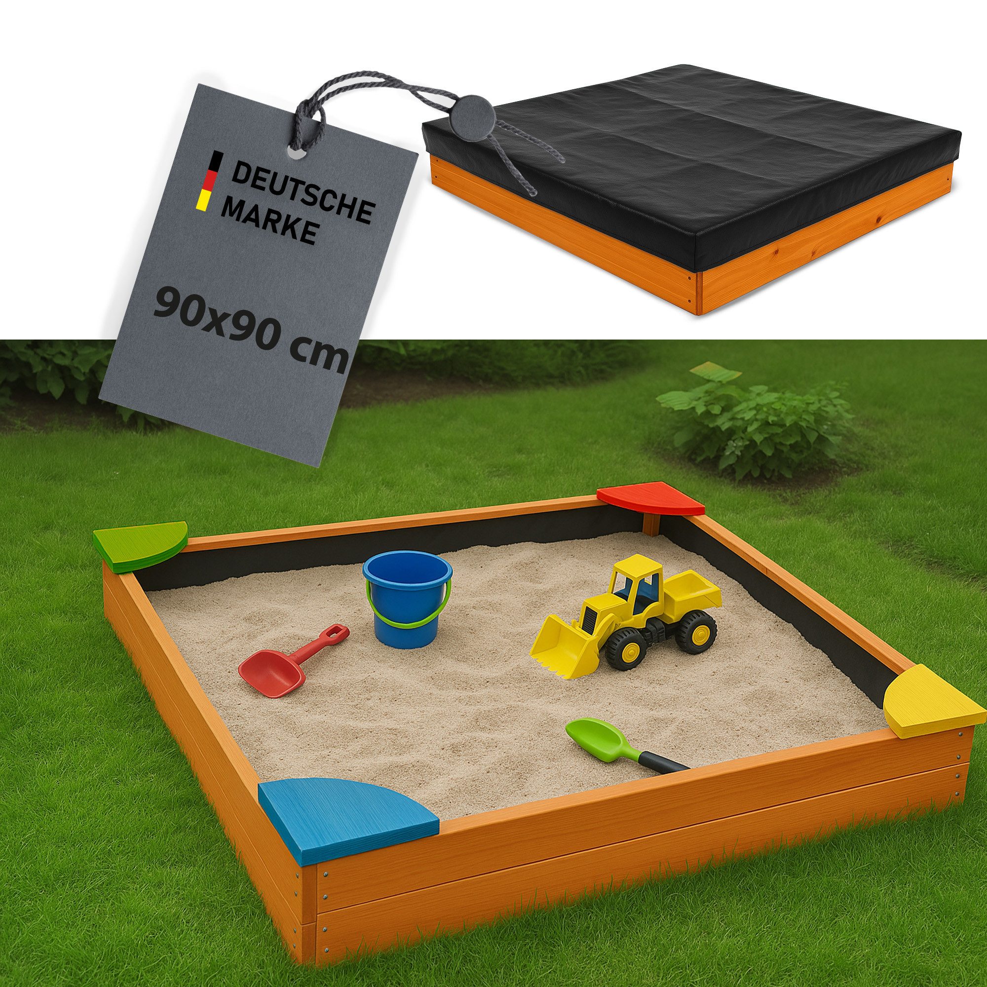 Bestlivings Sandkasten Kindersandkasten 90 cm x günstig online kaufen