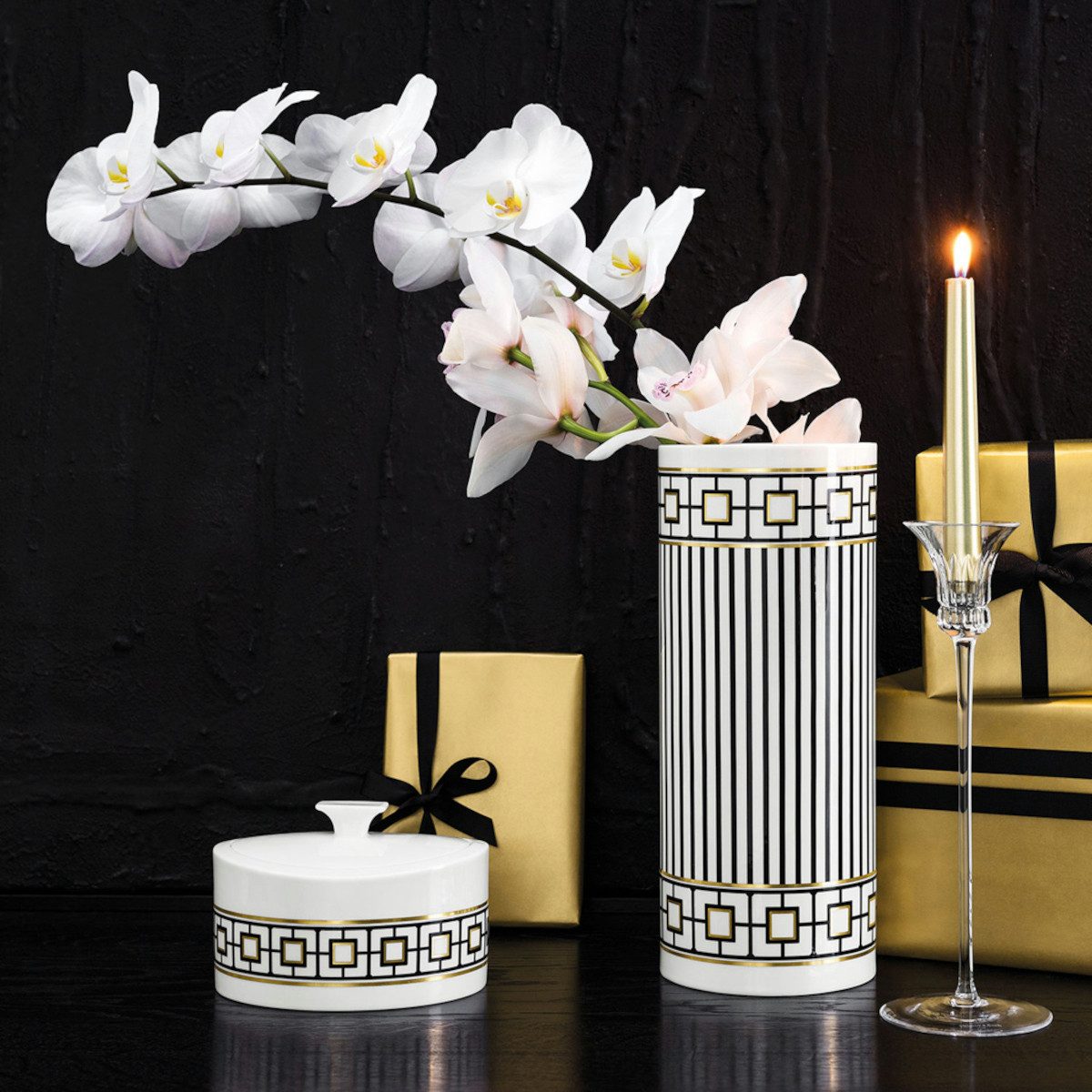 Villeroy & Boch Dekovase Signature Metrochic Vase hoch 30,5 x 13 cm (Vasen), MetroChic Gifts Vase hoch